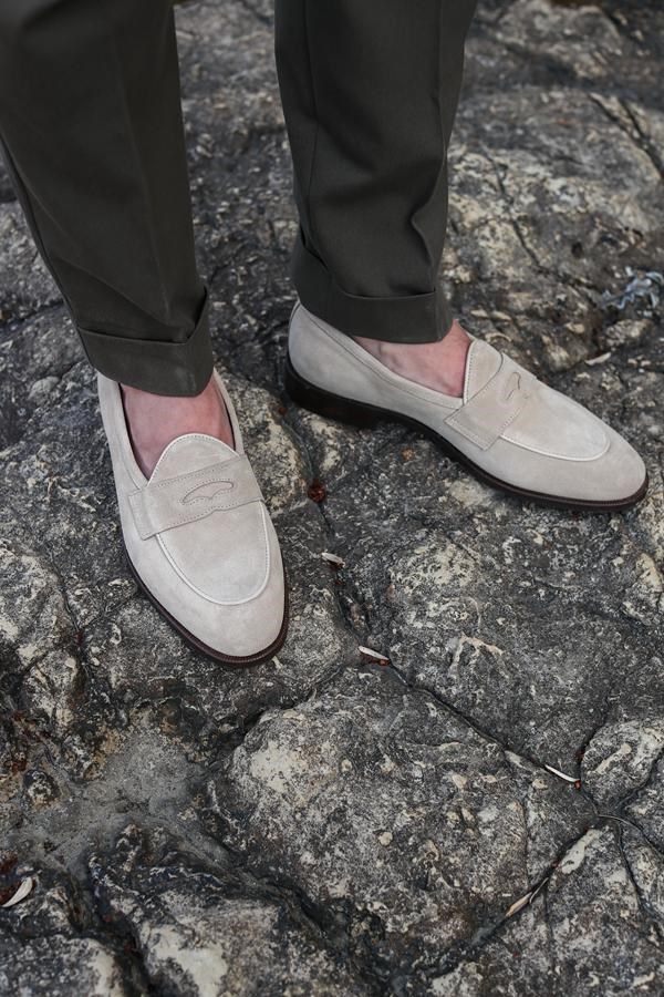 Loafer Ayakkabı Bej Süet