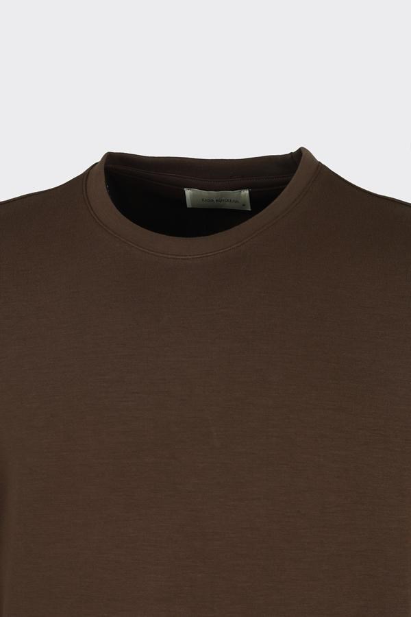 Bis.Yaka K.Kol T-Shirt Kahverengi