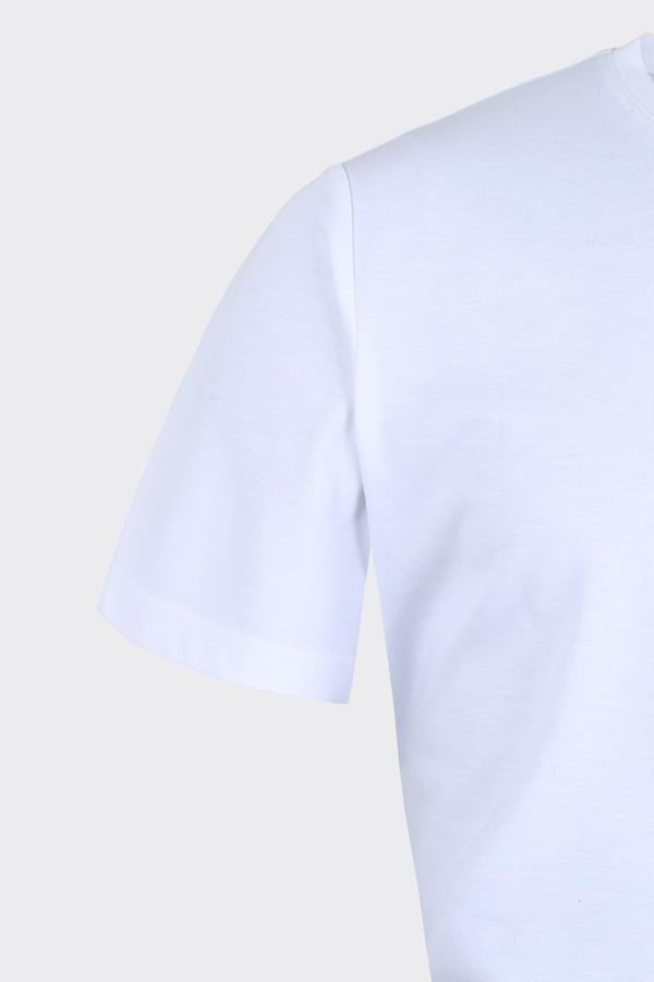 Bis.Yaka K.Kol T-Shirt Beyaz