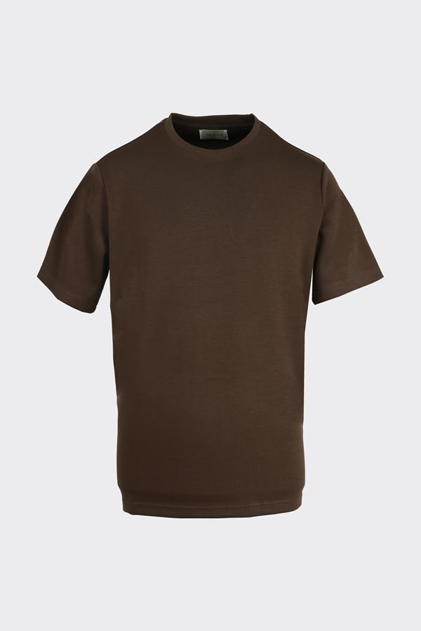 Bis.Yaka K.Kol T-Shirt Kahverengi