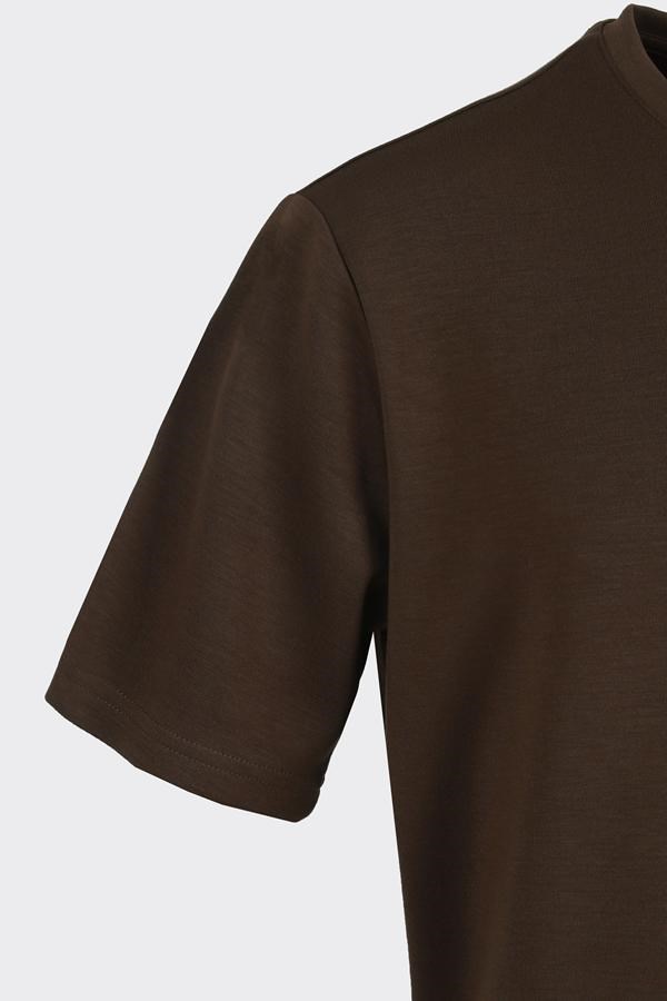 Bis.Yaka K.Kol T-Shirt Kahverengi