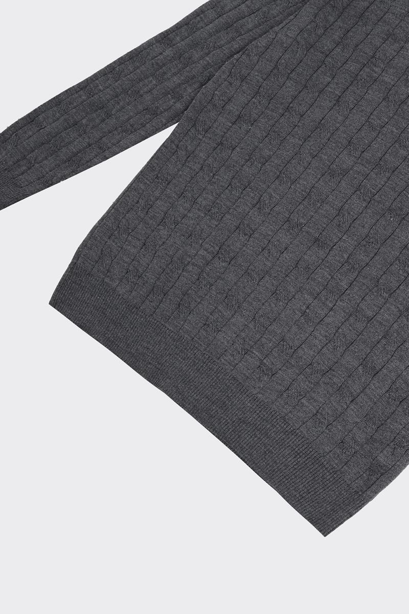 Full Fisherman Sweater Anthracite/Melange