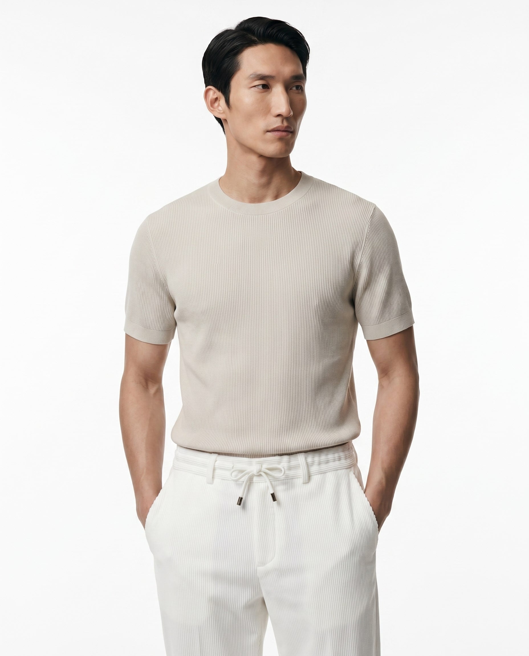 Classico Triko T-Shirt Bej
