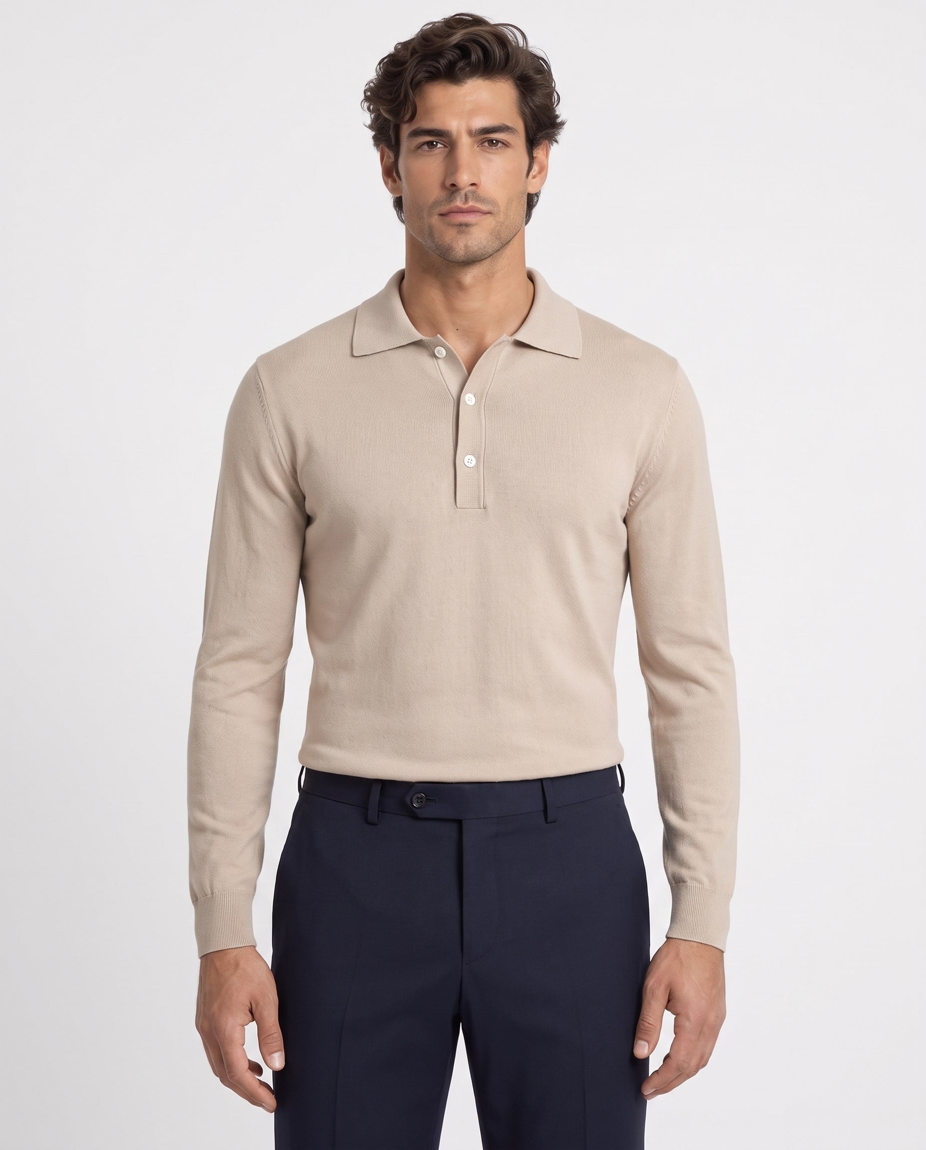 Full Fisherman Sweater Bej
