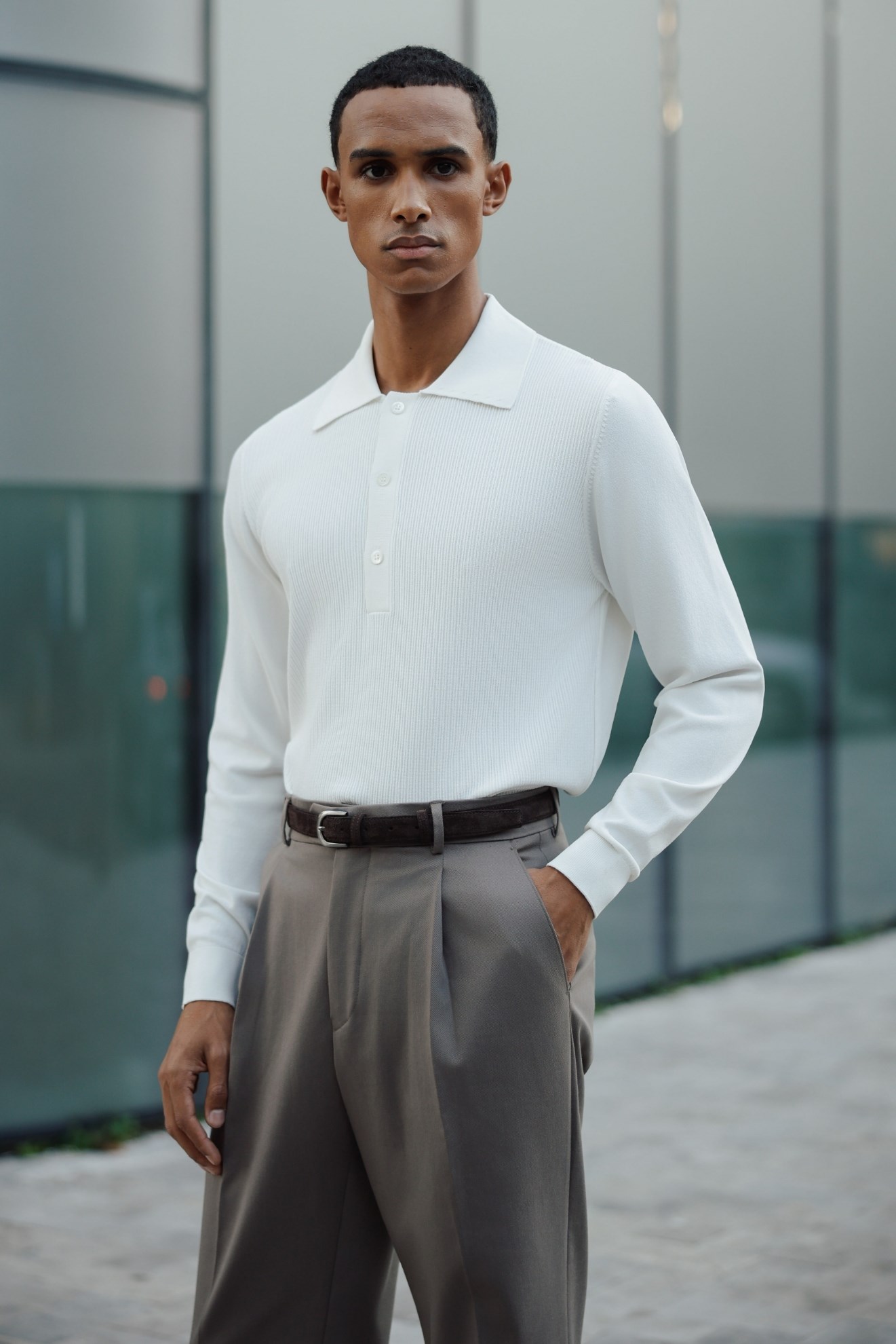 Full Fisherman Sweater Ecru
