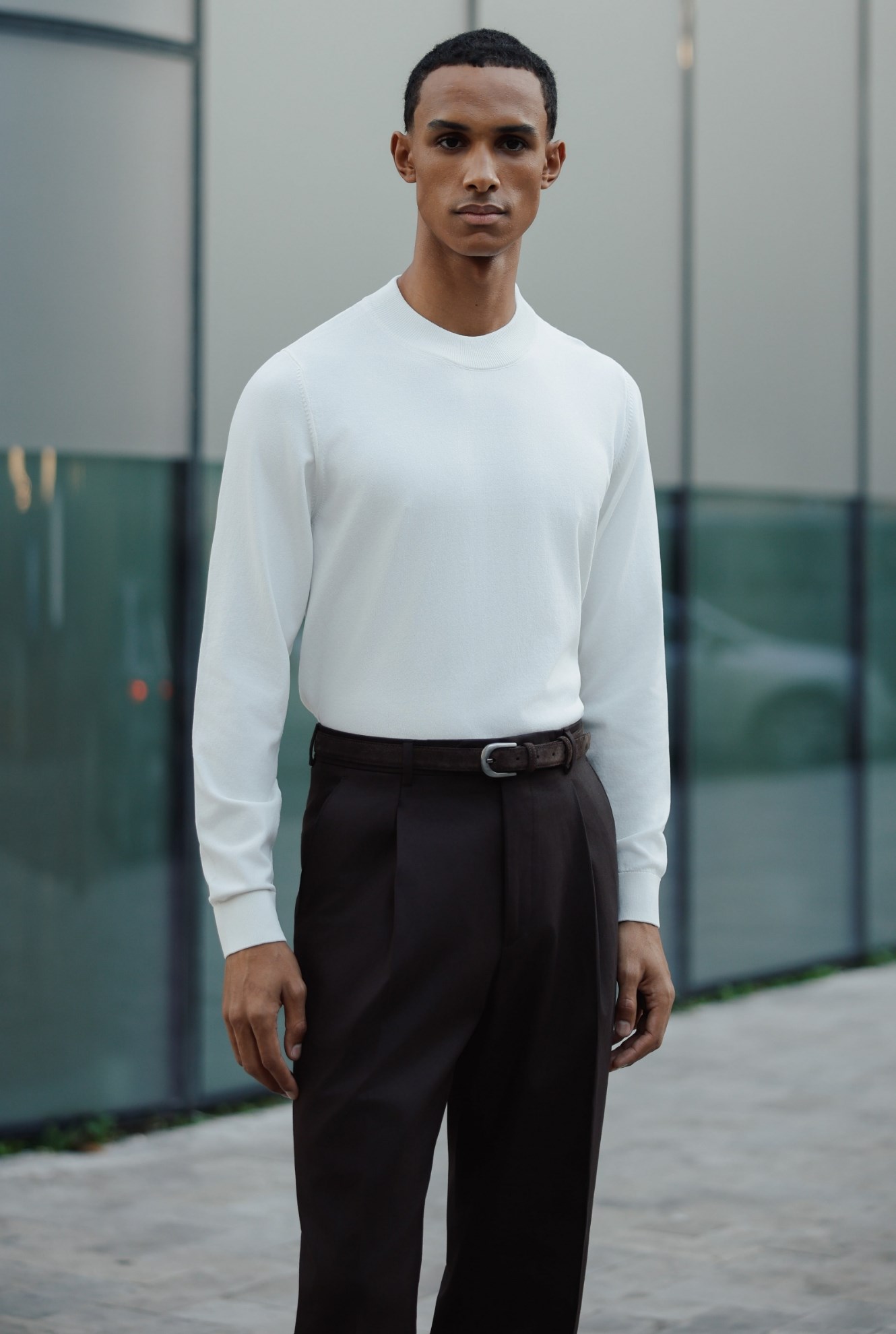 Full Fisherman Sweater Ecru