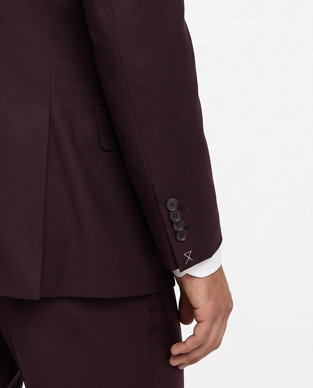 Florentino  Double-Breasted Suit Burgundy