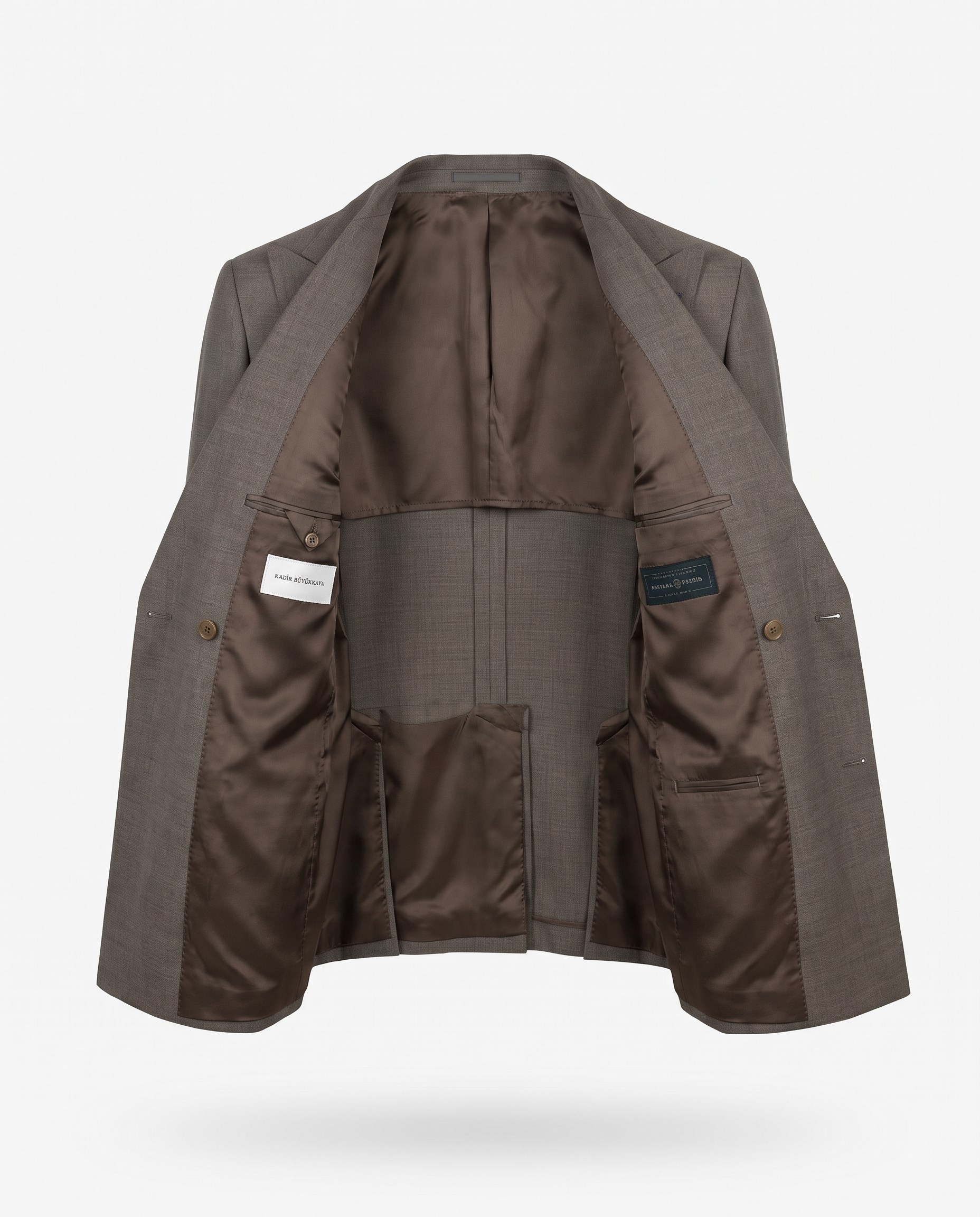 Florentino  Double-Breasted Suit Brown