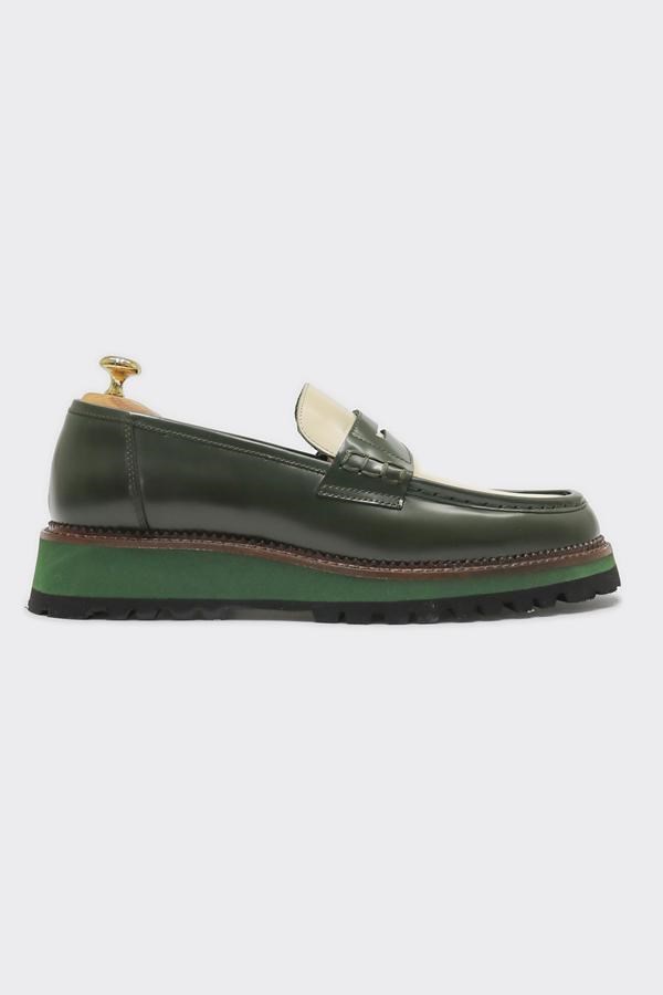 Loafer Ayakkabı Haki-Bej Açma