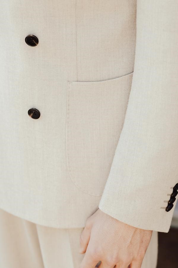 Soho Double-Breasted Jacket Bej