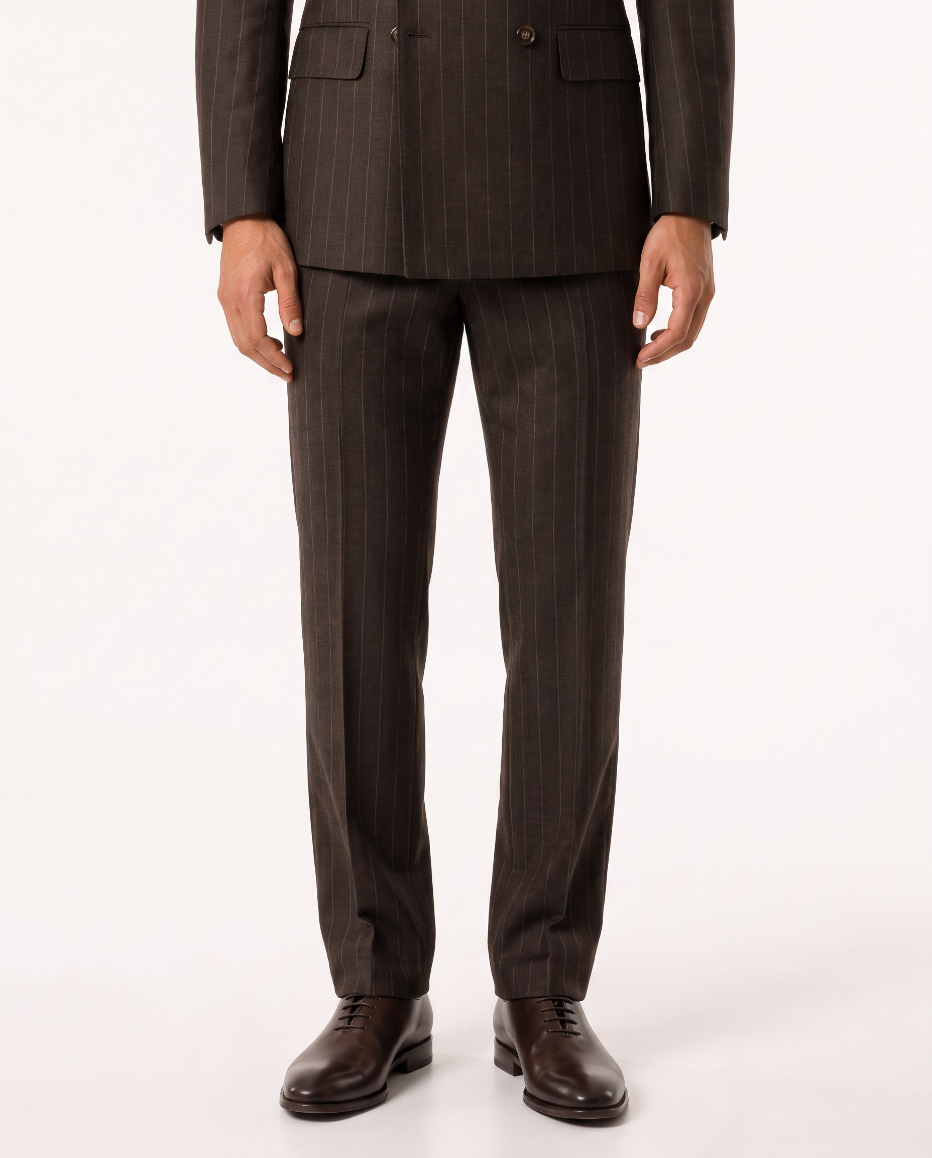 Paganini Double-Breasted Suit Brown