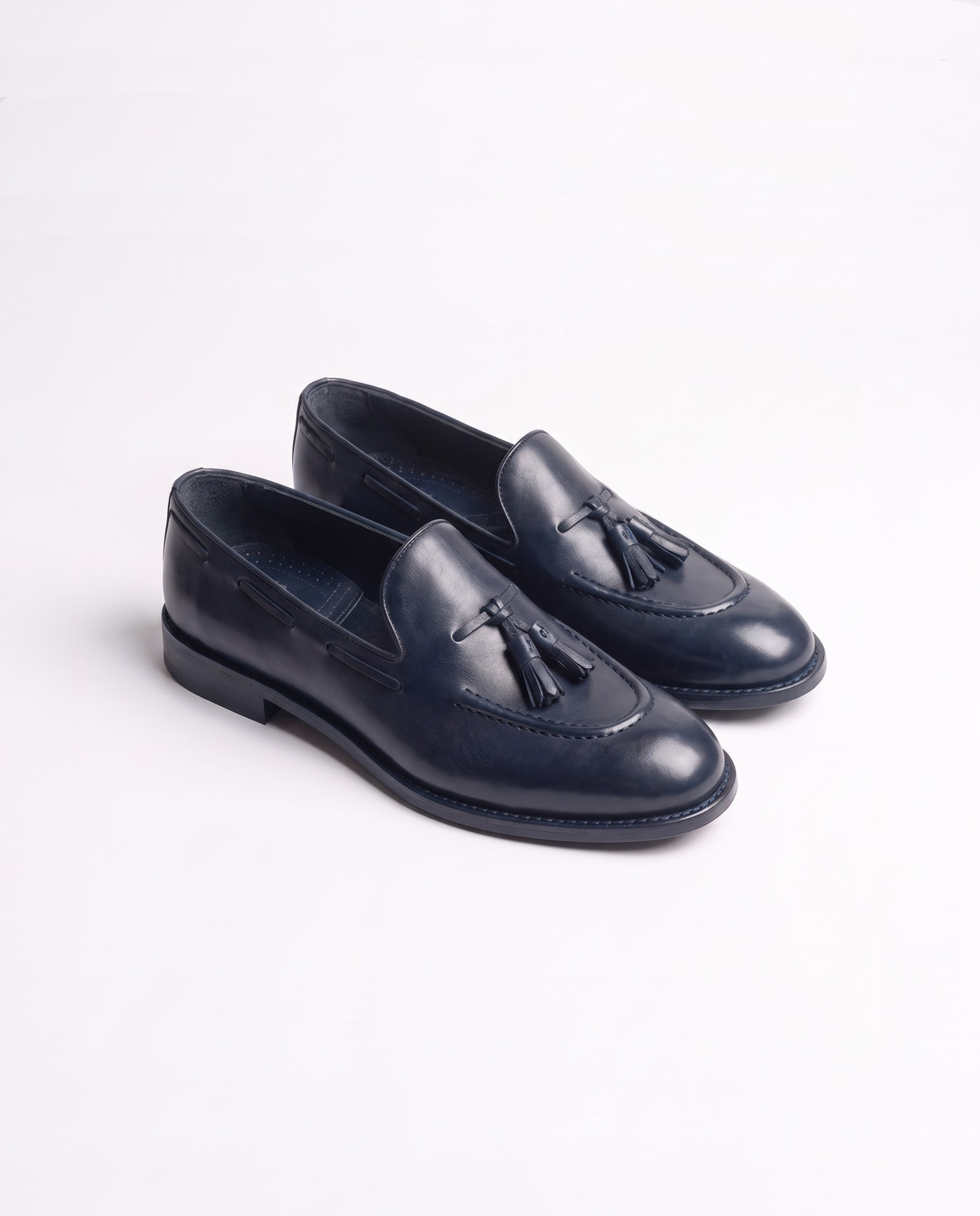 Loafers Shoes Navy Santo