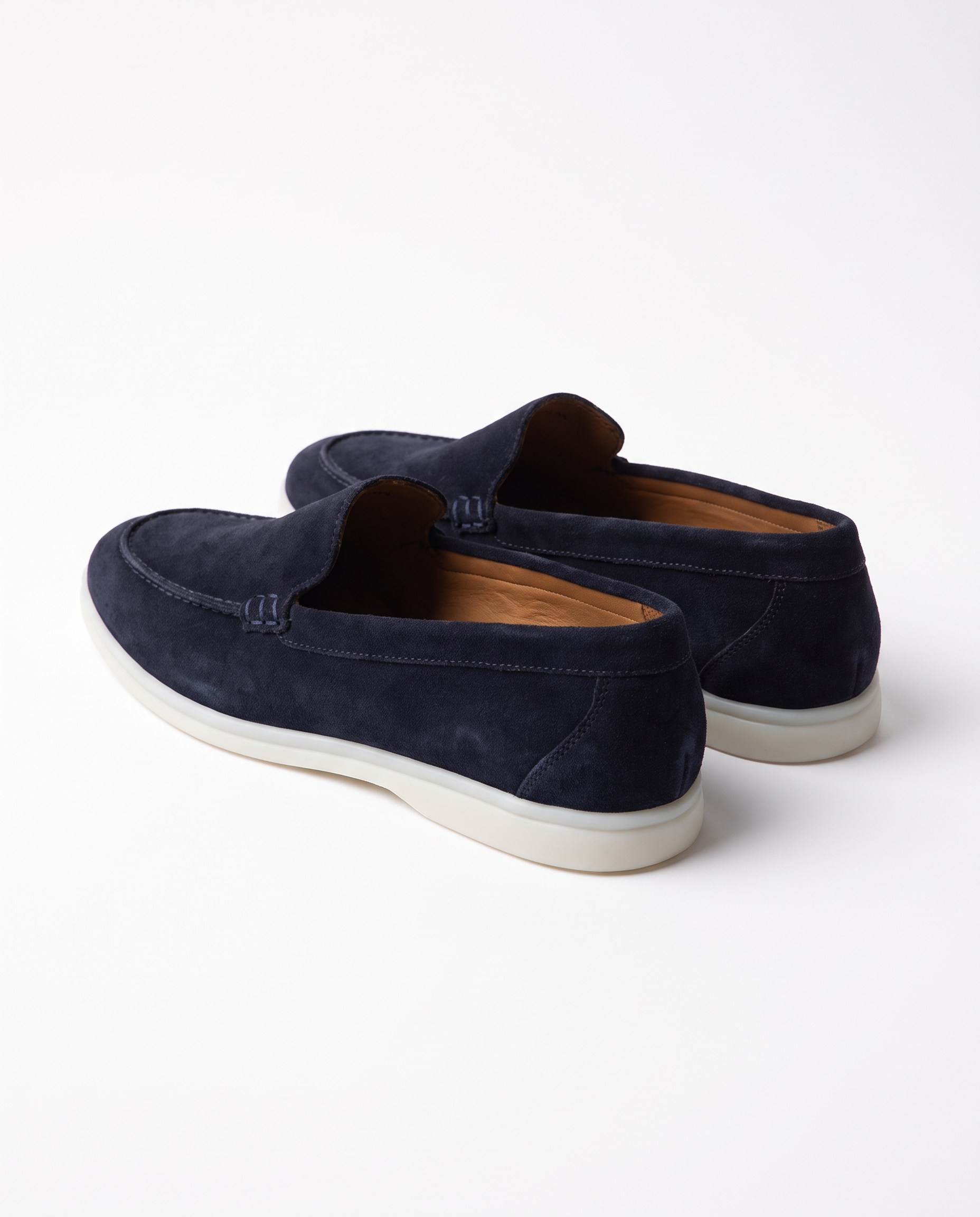 Monk Loafer Shoes Navy Suede
