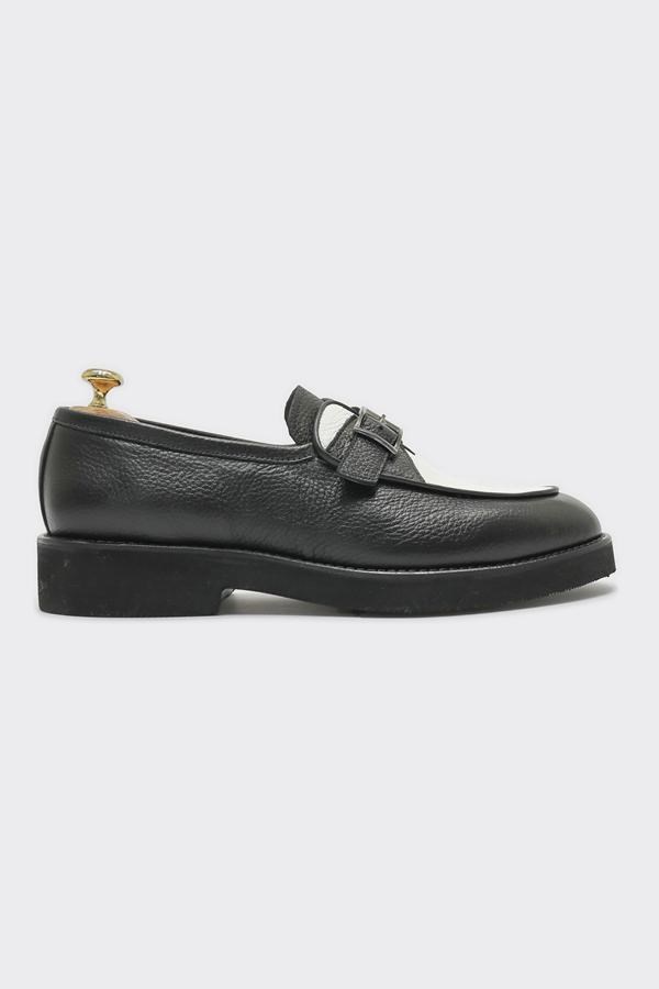 Loafers Black-and-White Floter