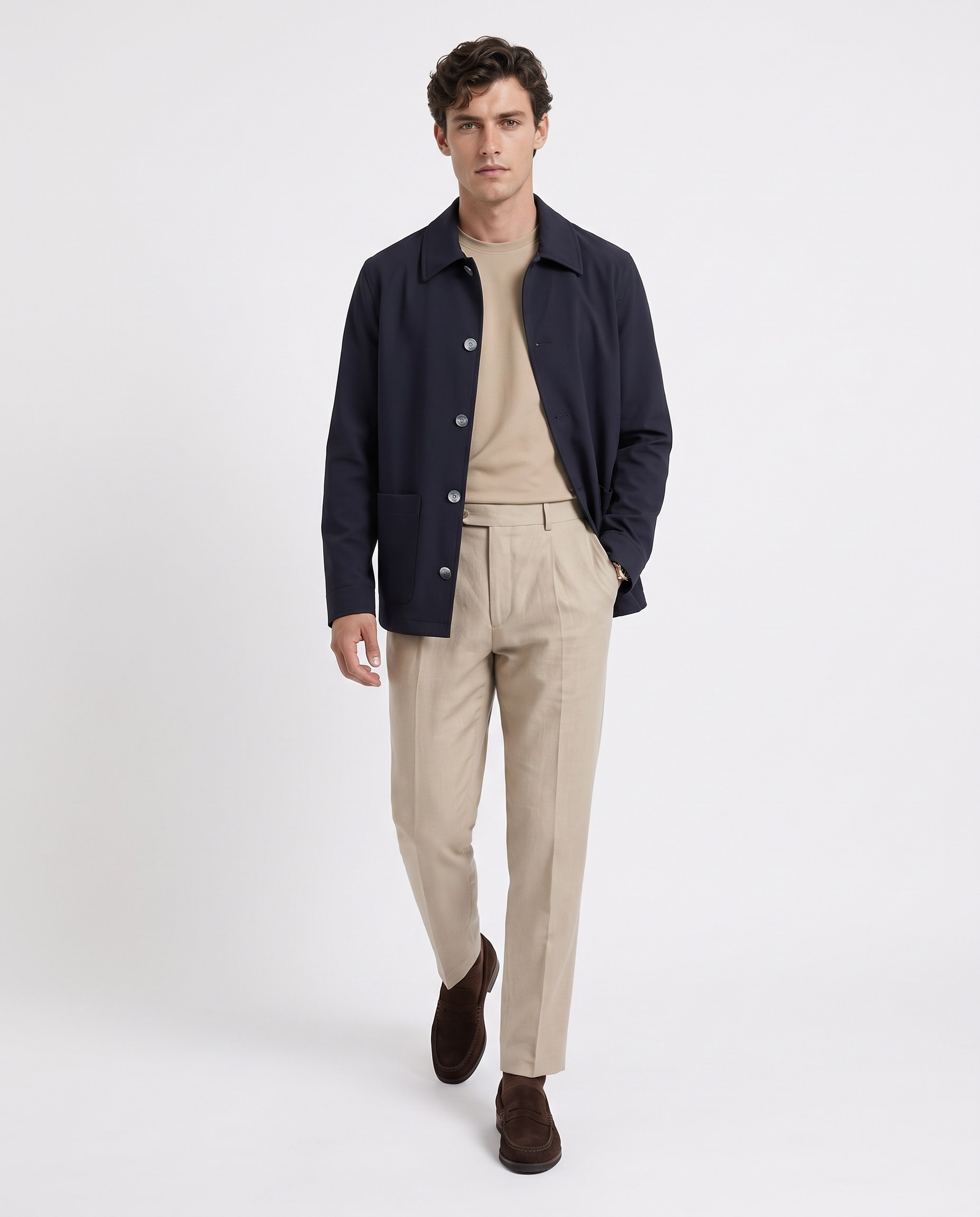 Lorenzo Shirt Jacket Navy