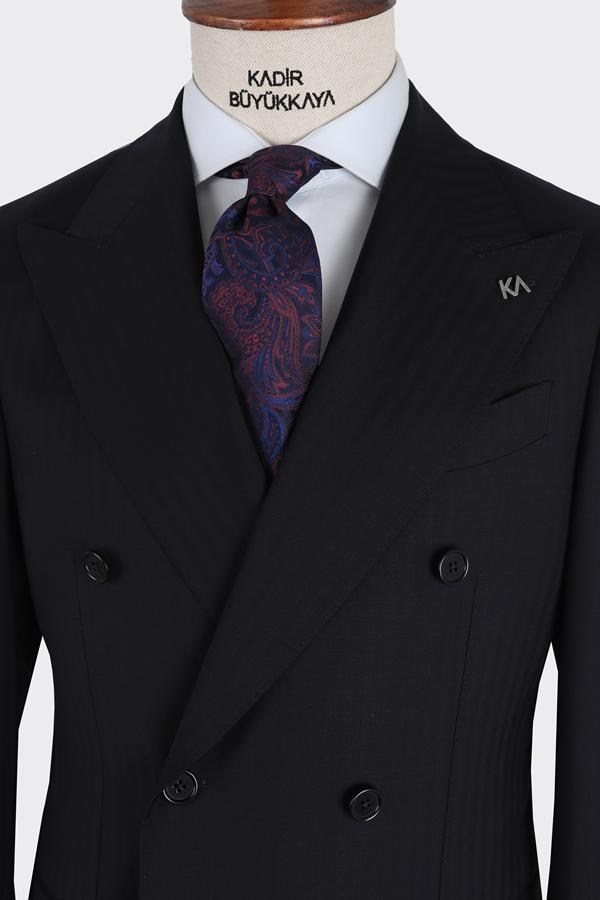 Magnato Cross-Front Suit Navy