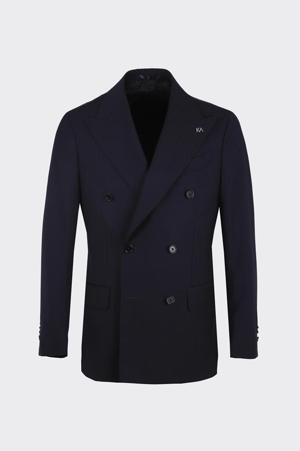 Magnato Cross-Front Suit Navy