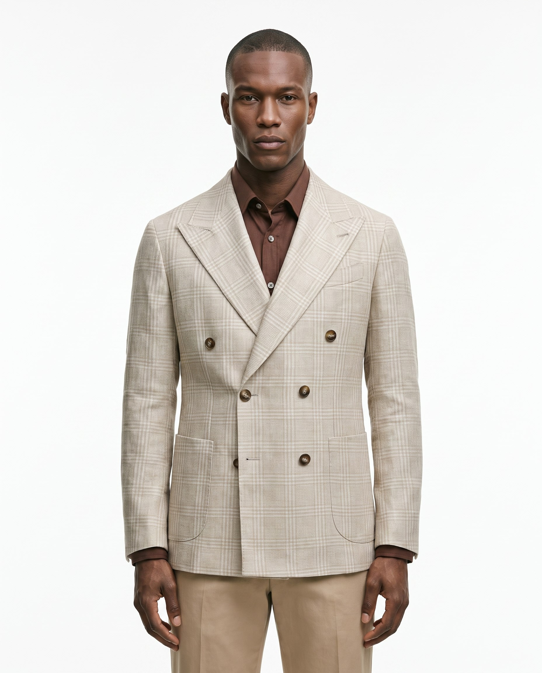 Mavro Double-Breasted Jacket Bej