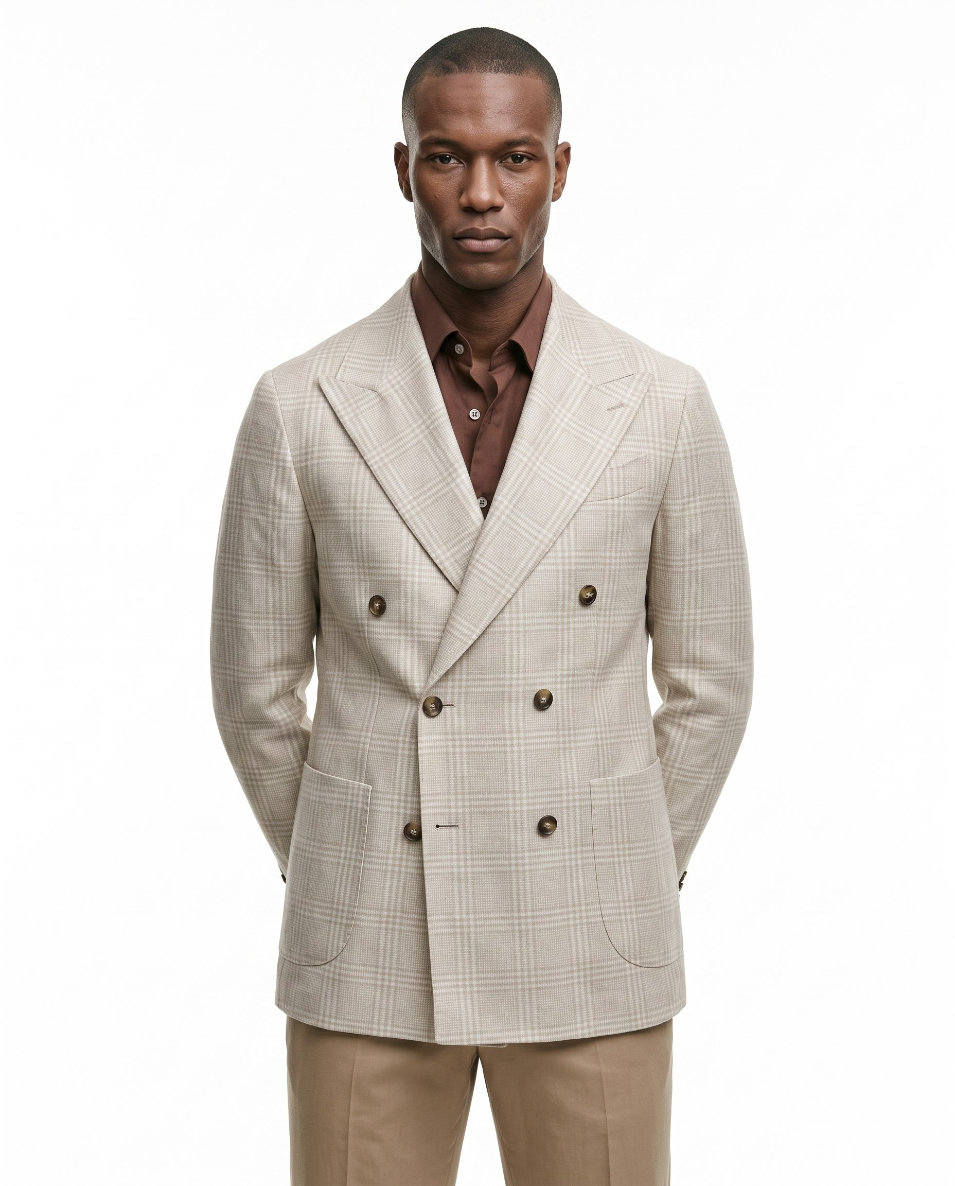 Mavro Double-Breasted Jacket Bej