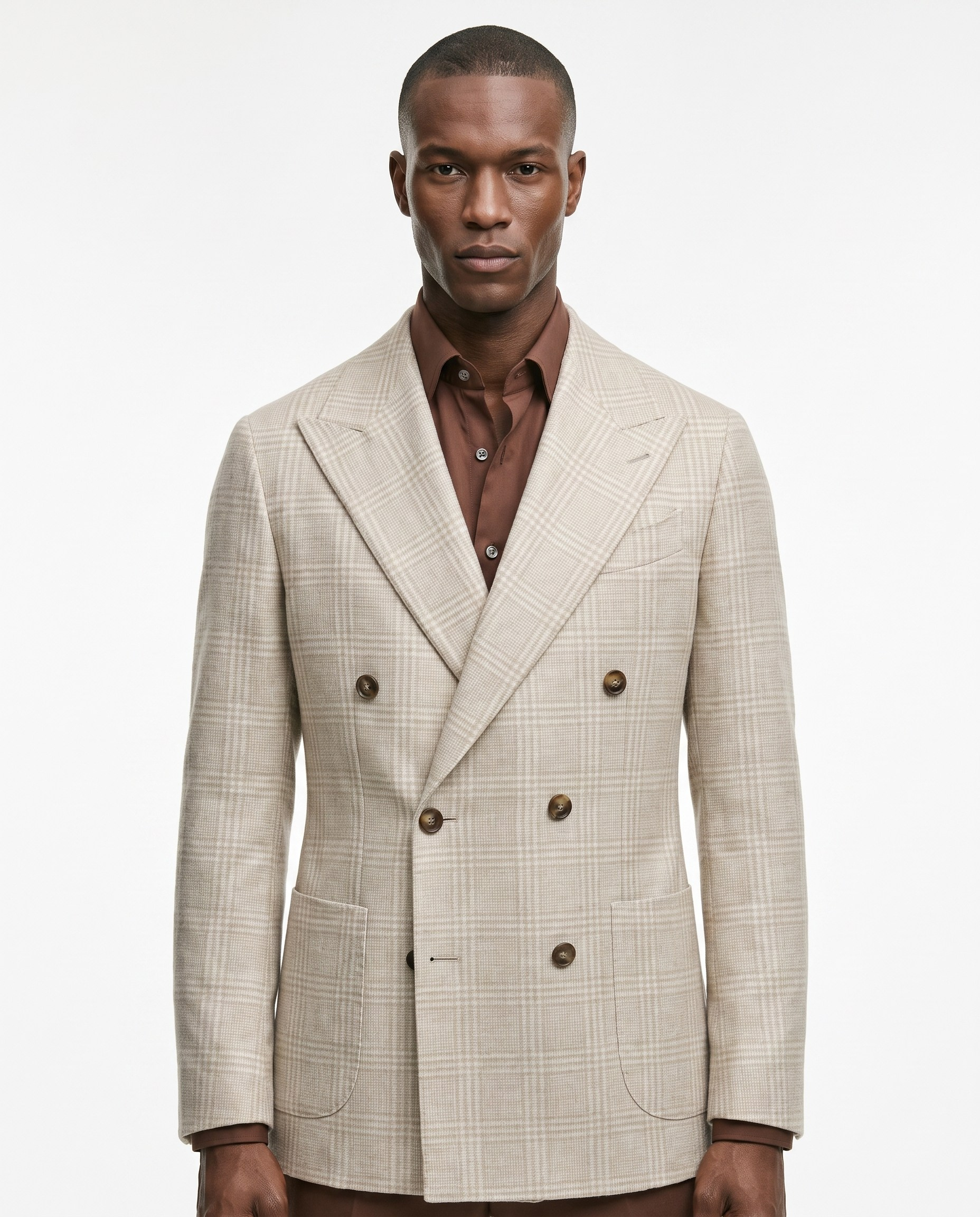 Mavro Double-Breasted Jacket Bej
