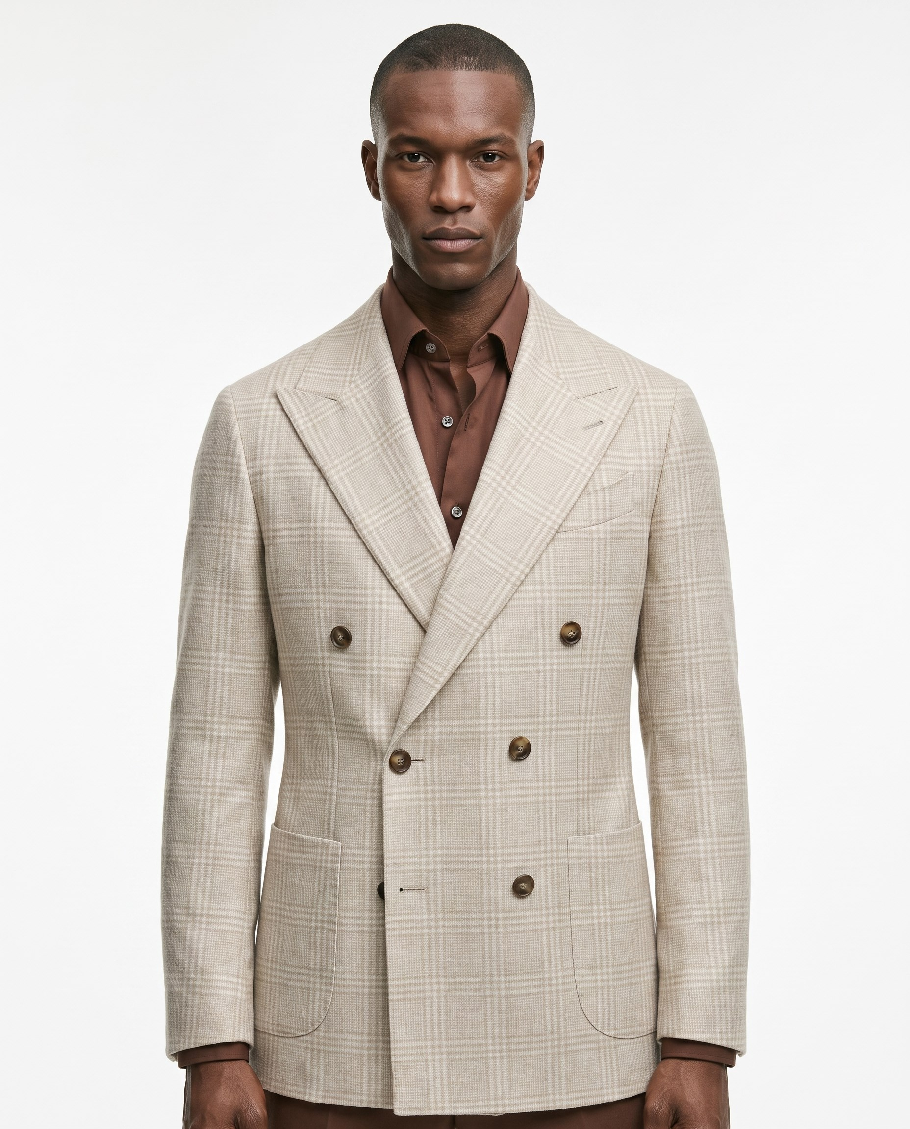 Mavro Double-Breasted Jacket Bej