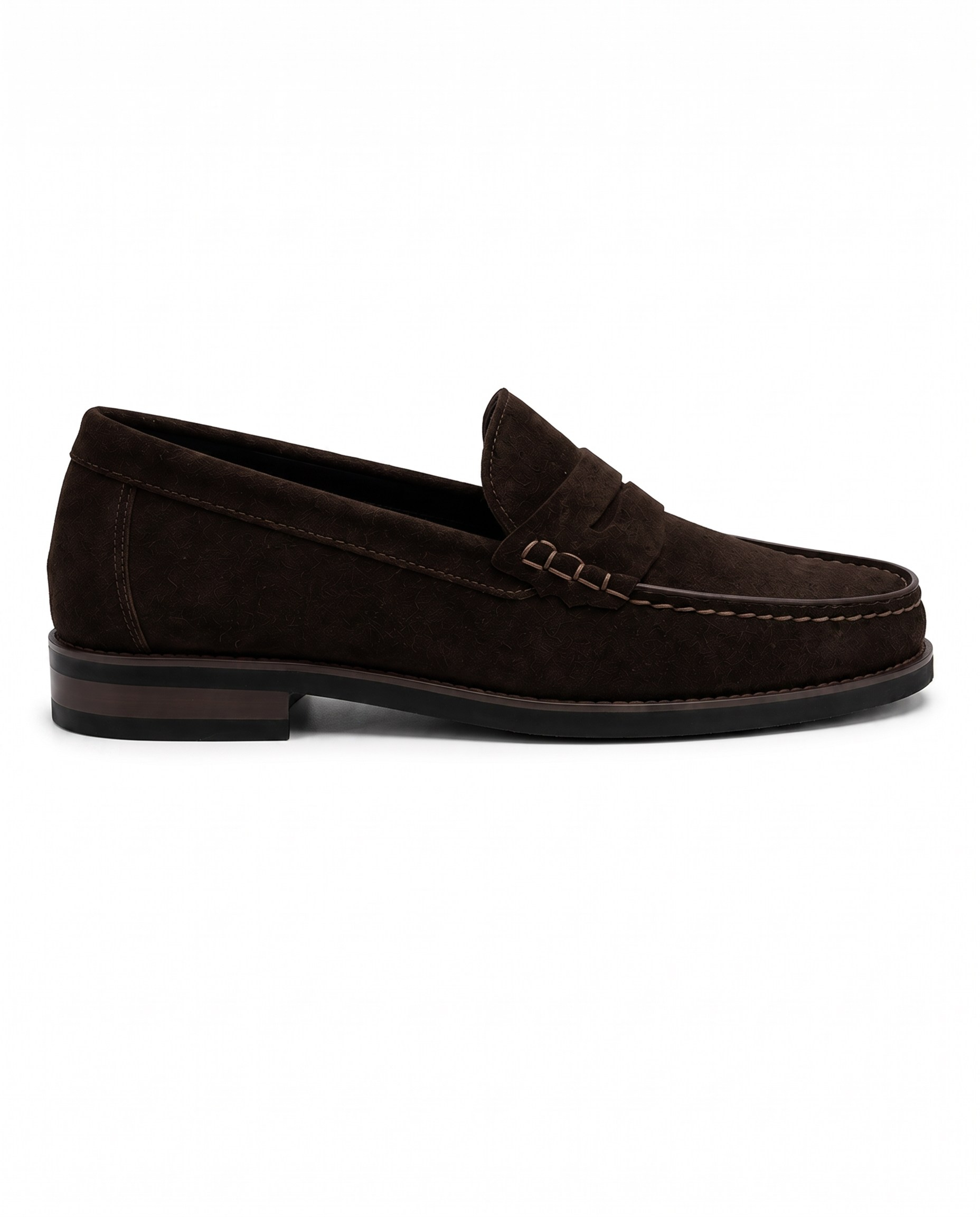 Monroe Penny Shoes Brown Suede