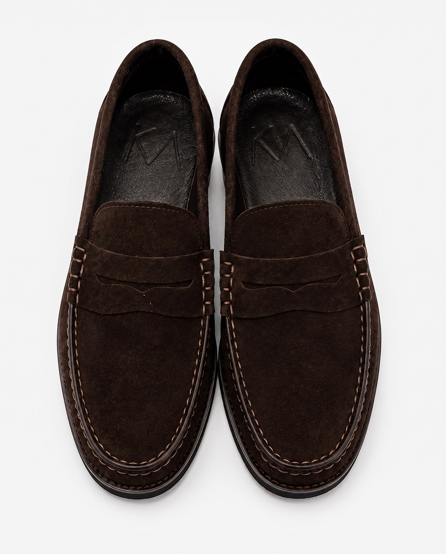 Monroe Penny Shoes Brown Suede