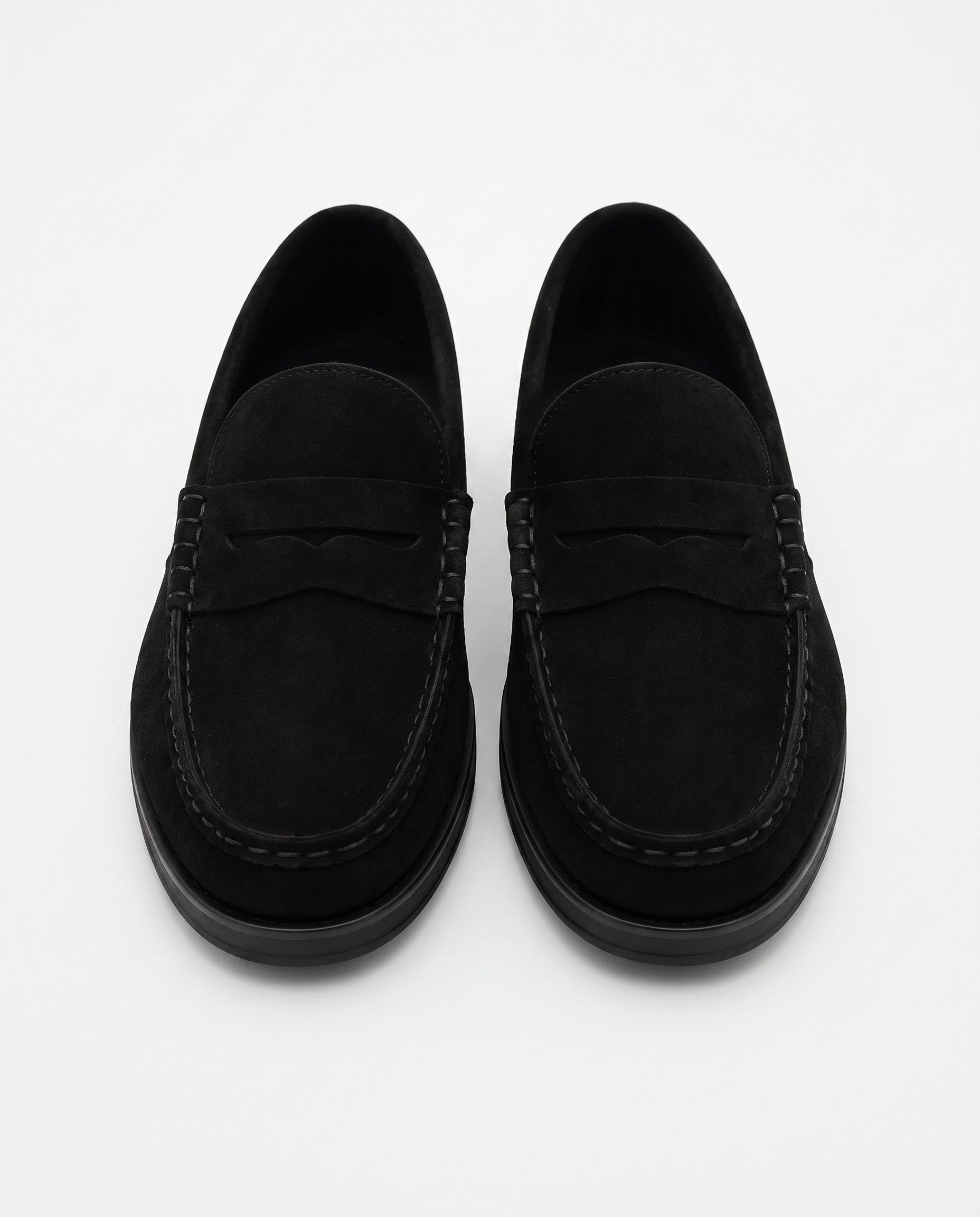 Monroe Penny Shoes Black  Süet