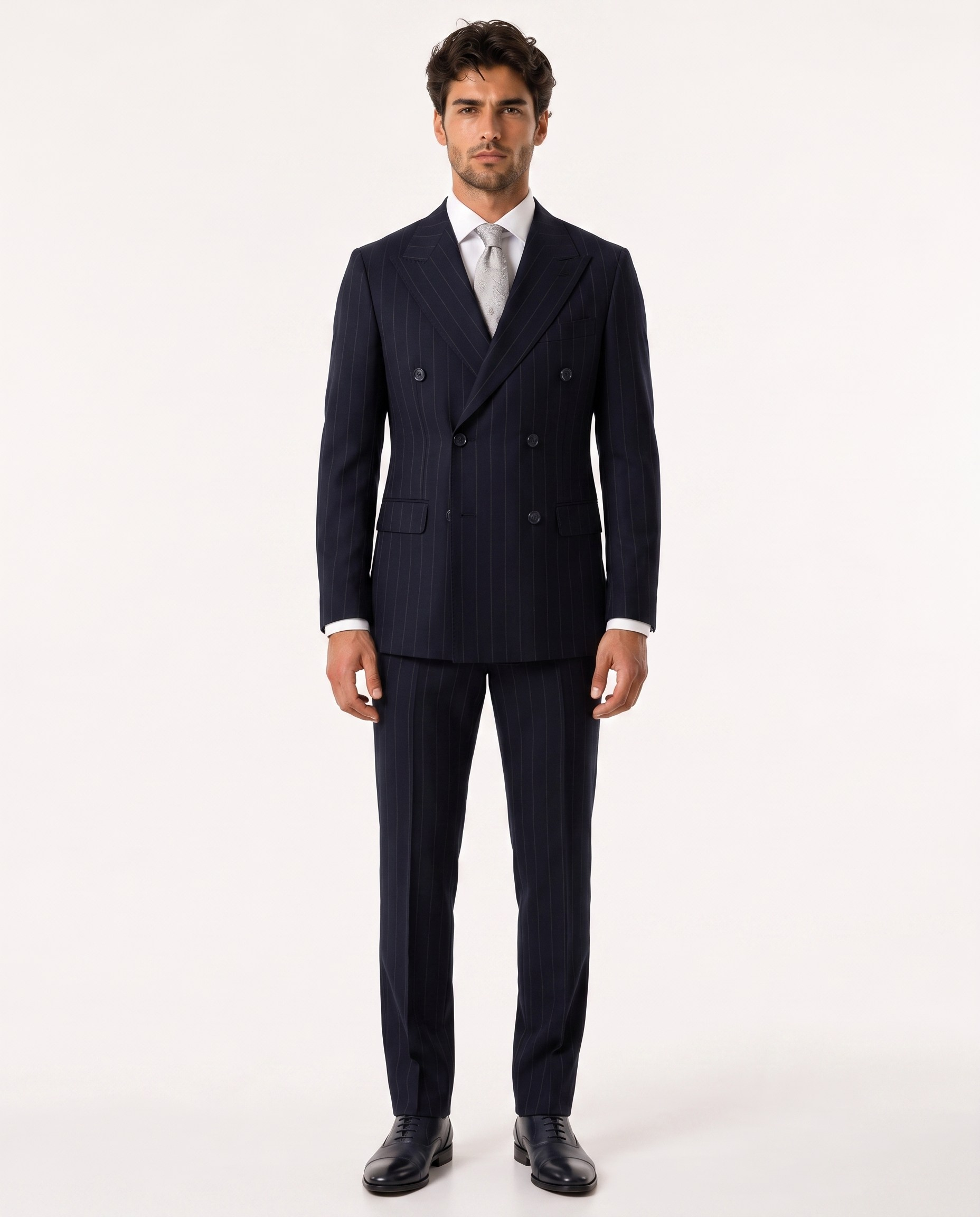 Paganini Double-Breasted Suit Navy