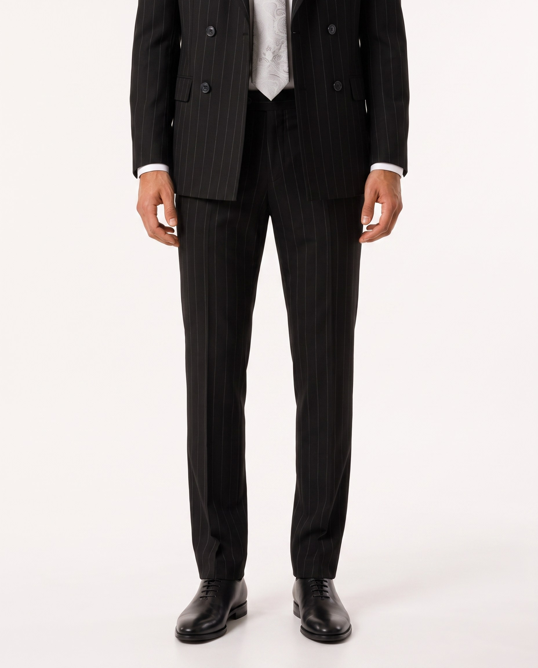 Paganini Double-Breasted Suit Black