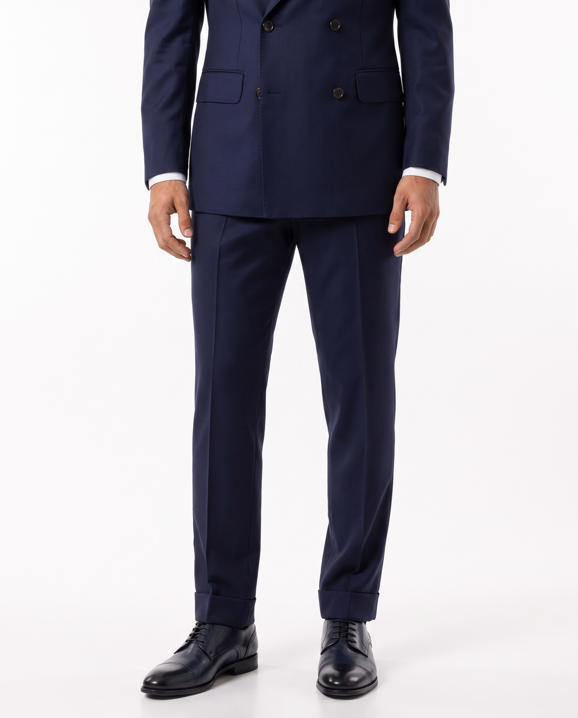 Paris  Double-Breasted Suit Navy
