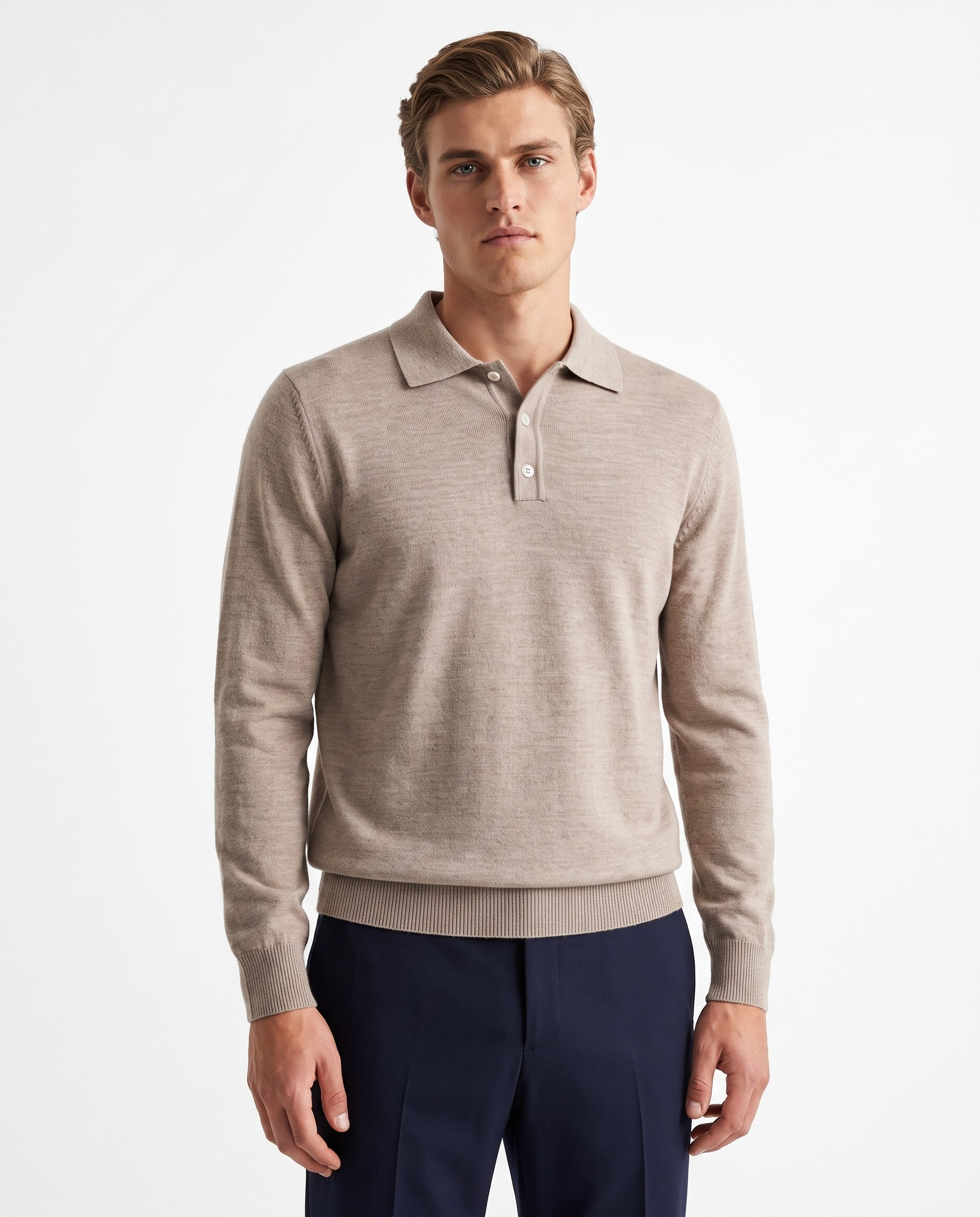 Full Fisherman Sweater Bej/Melange