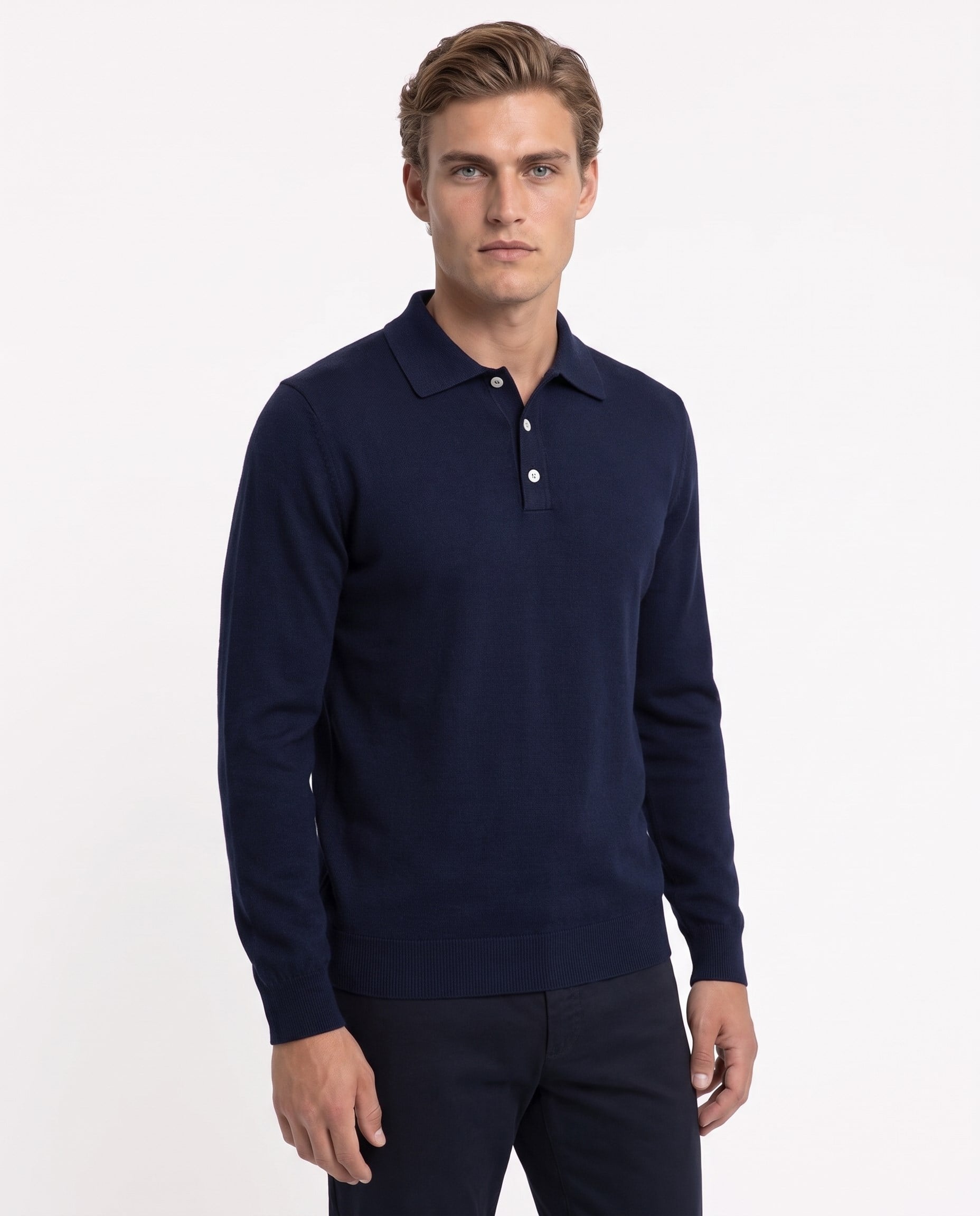 Full Fisherman Sweater Navy