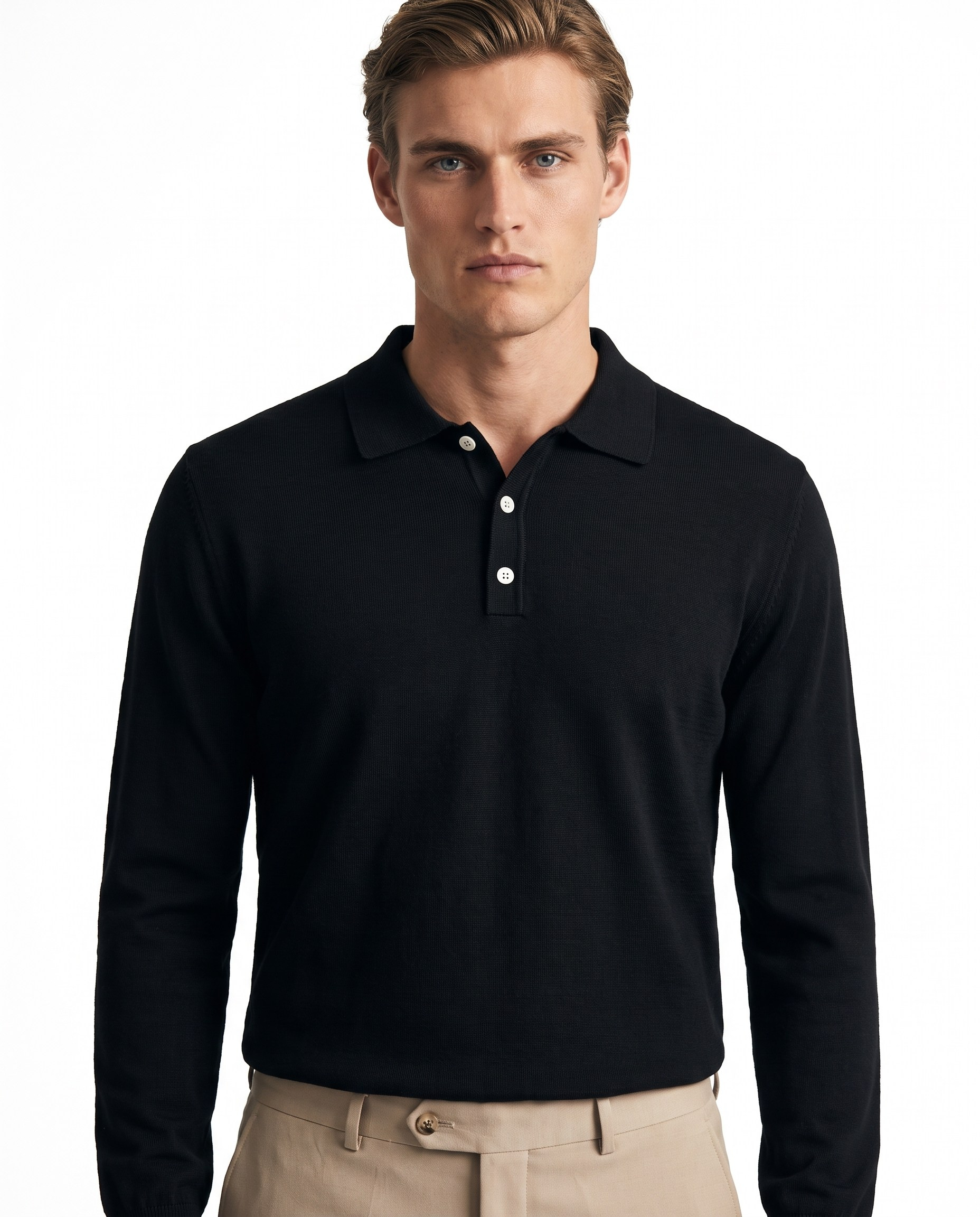 Full Fisherman Sweater Black
