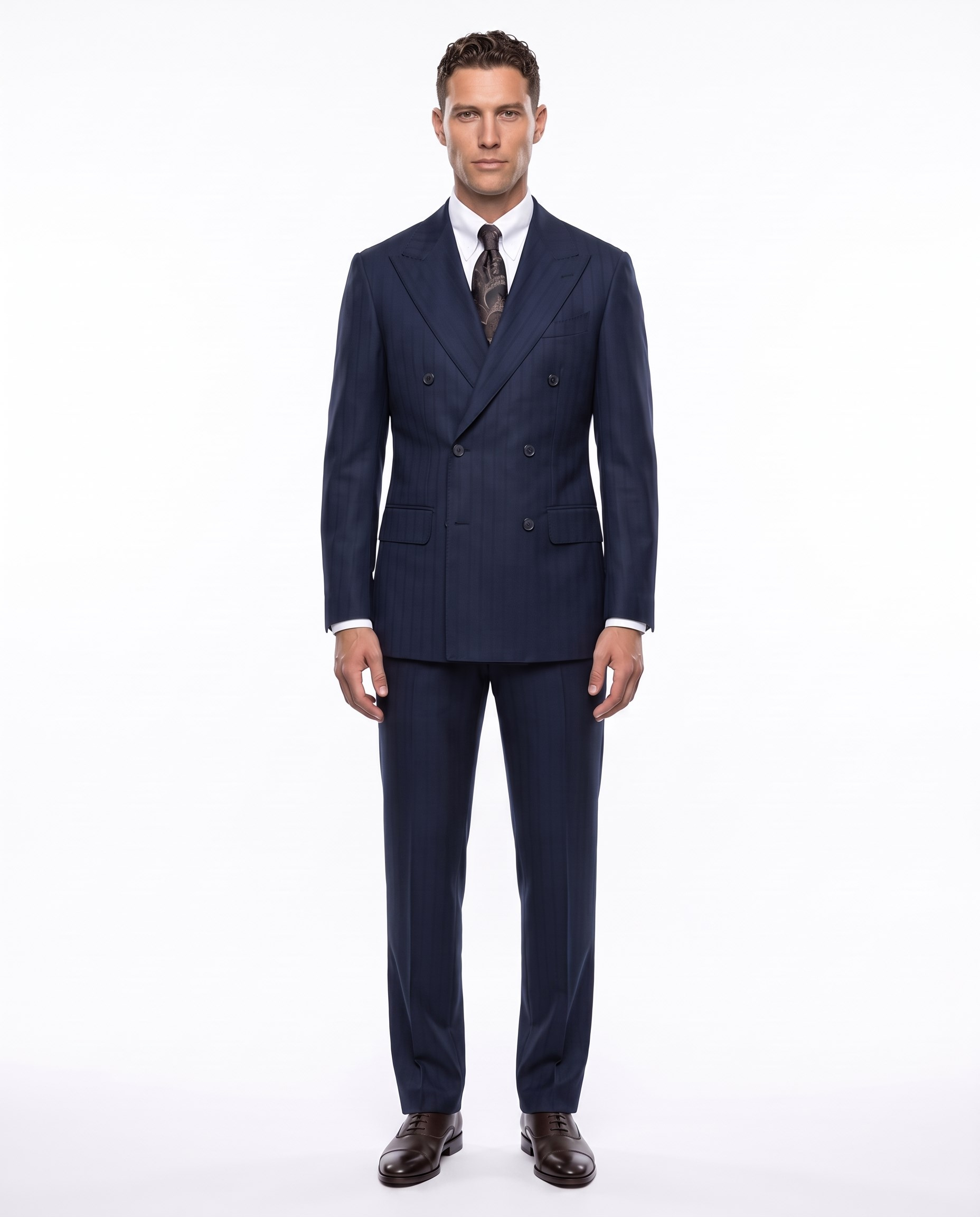 Rakkas Double-Breasted Suit Navy