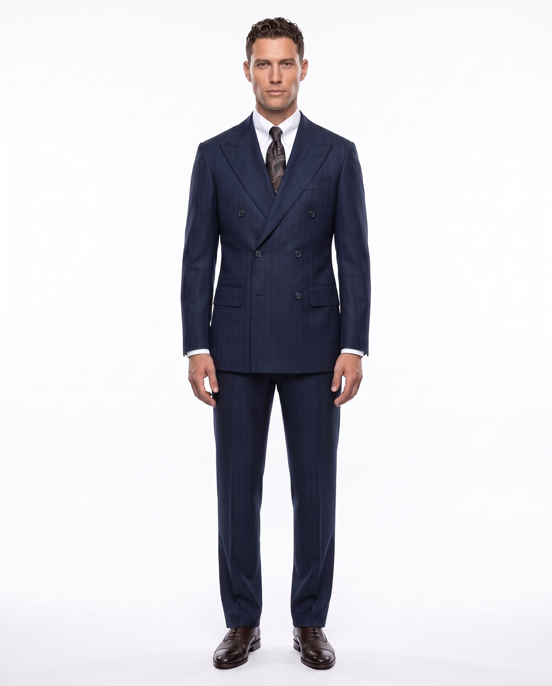 Rakkas Double-Breasted Suit Navy