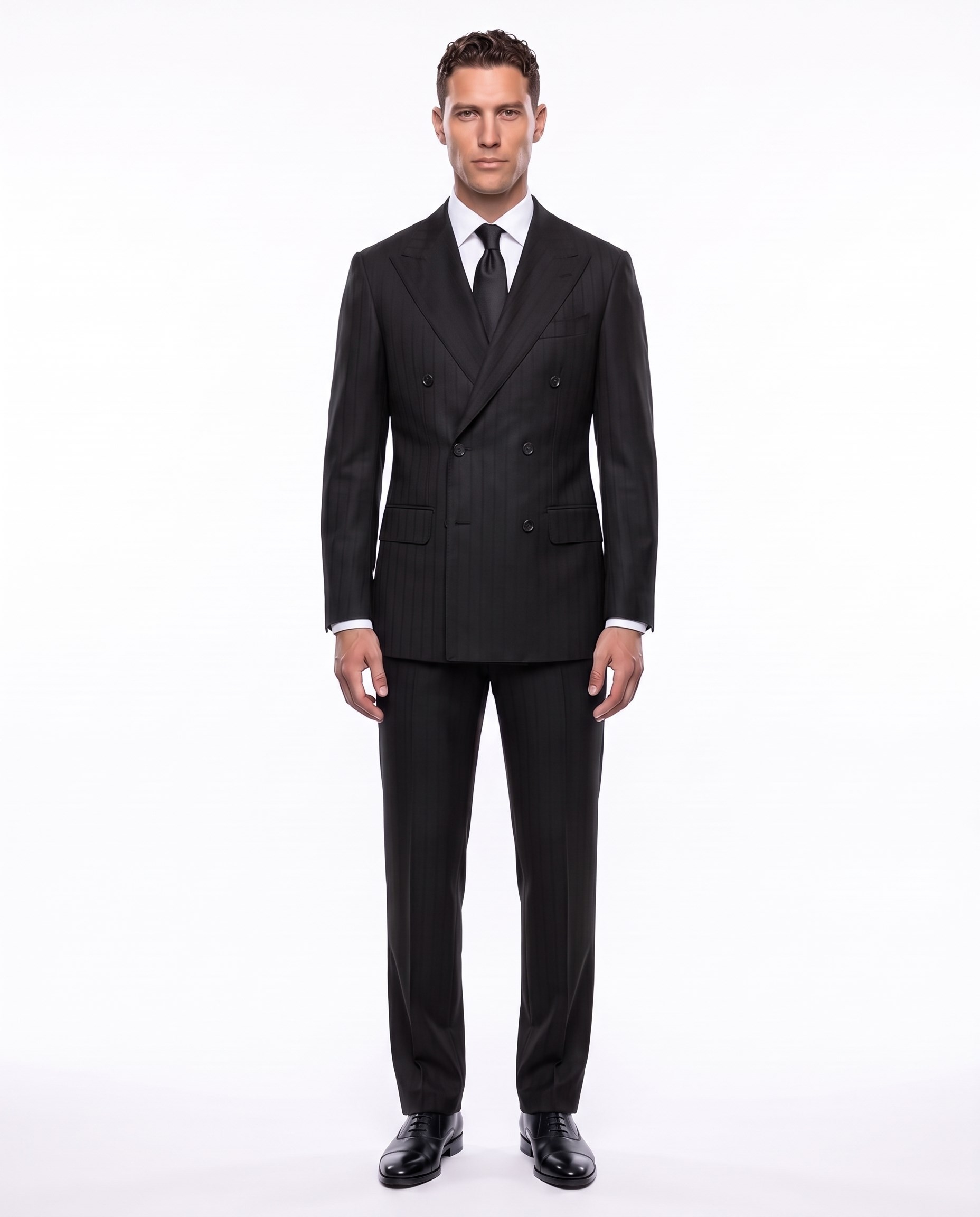 Rakkas Double-Breasted Suit Black