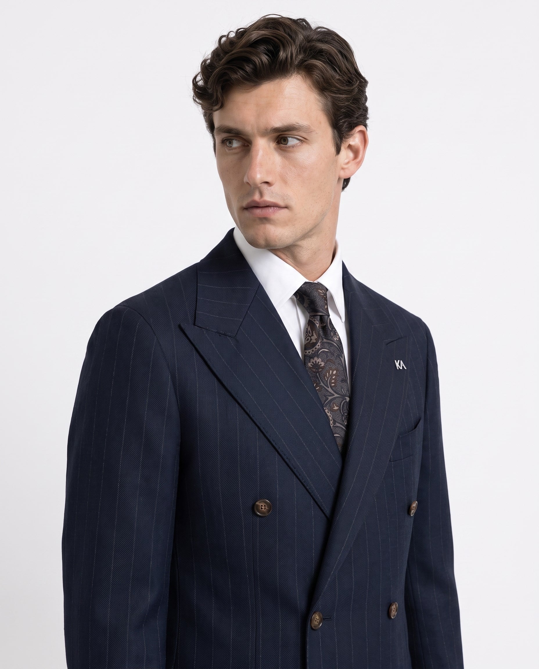 Sandy  Cross-Over Suit Navy