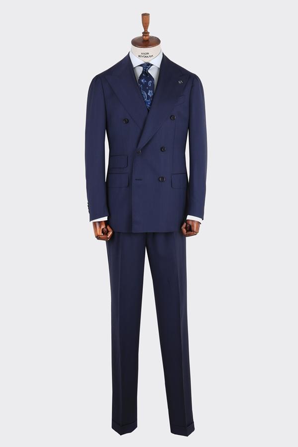 Sarteno Double-Breasted Suit Navy