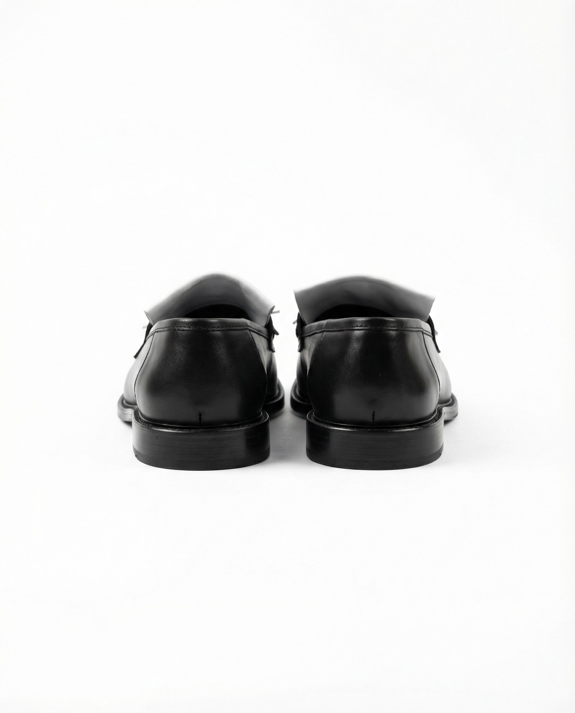 Loafer Ayakkabı Siyah-Beyaz Santo