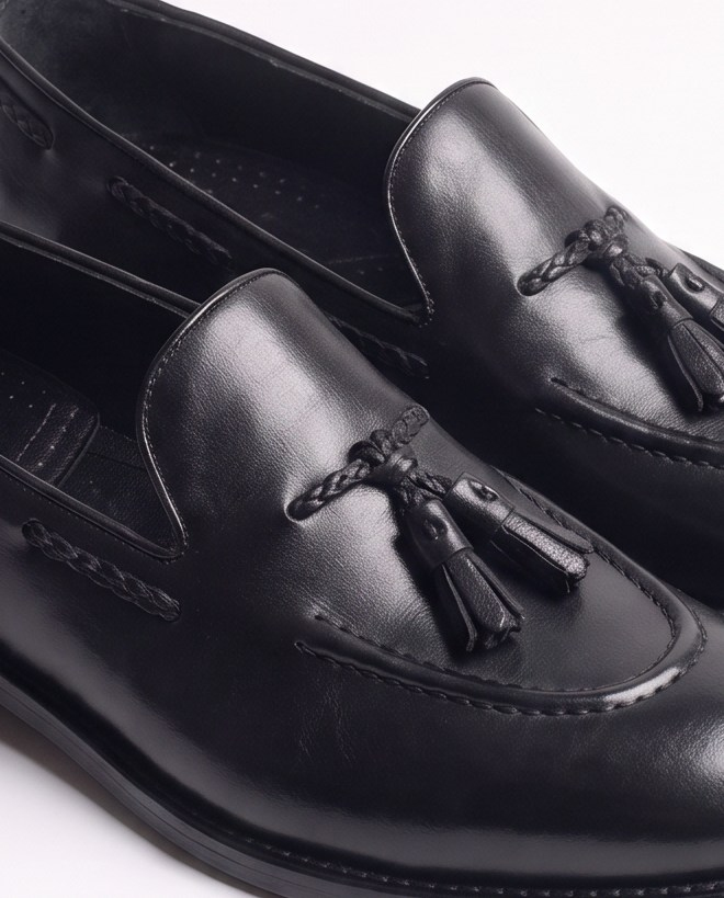 Loafers Shoes Black  Santo