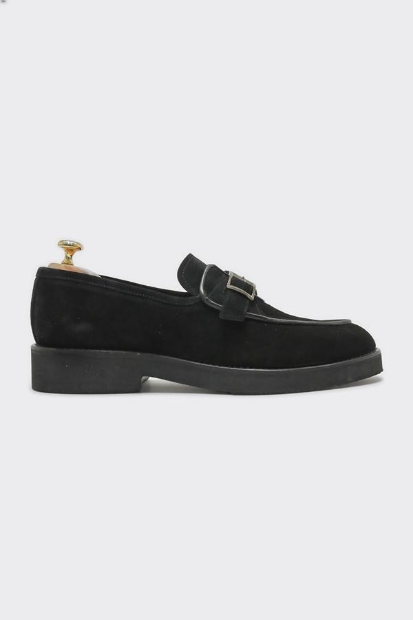 Loafers Black  Süet