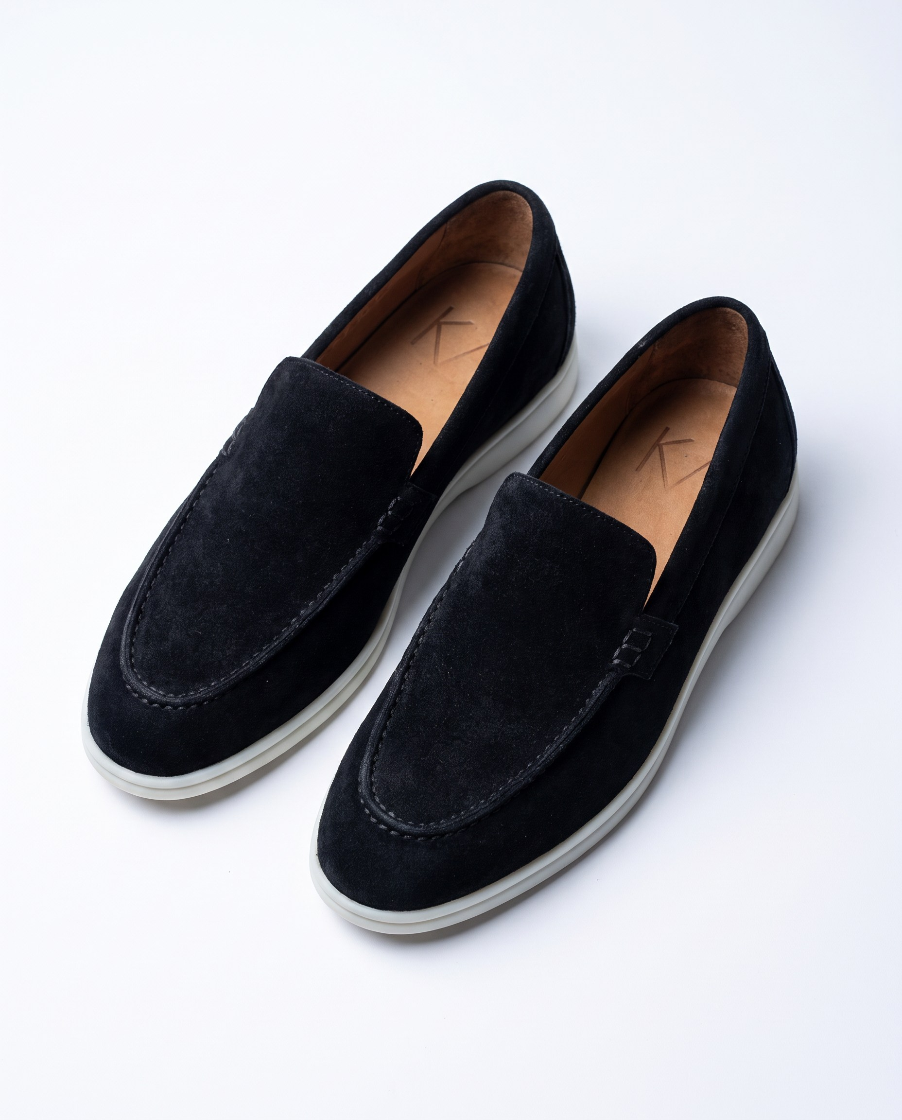 Monk Loafer Shoes Black  Süet