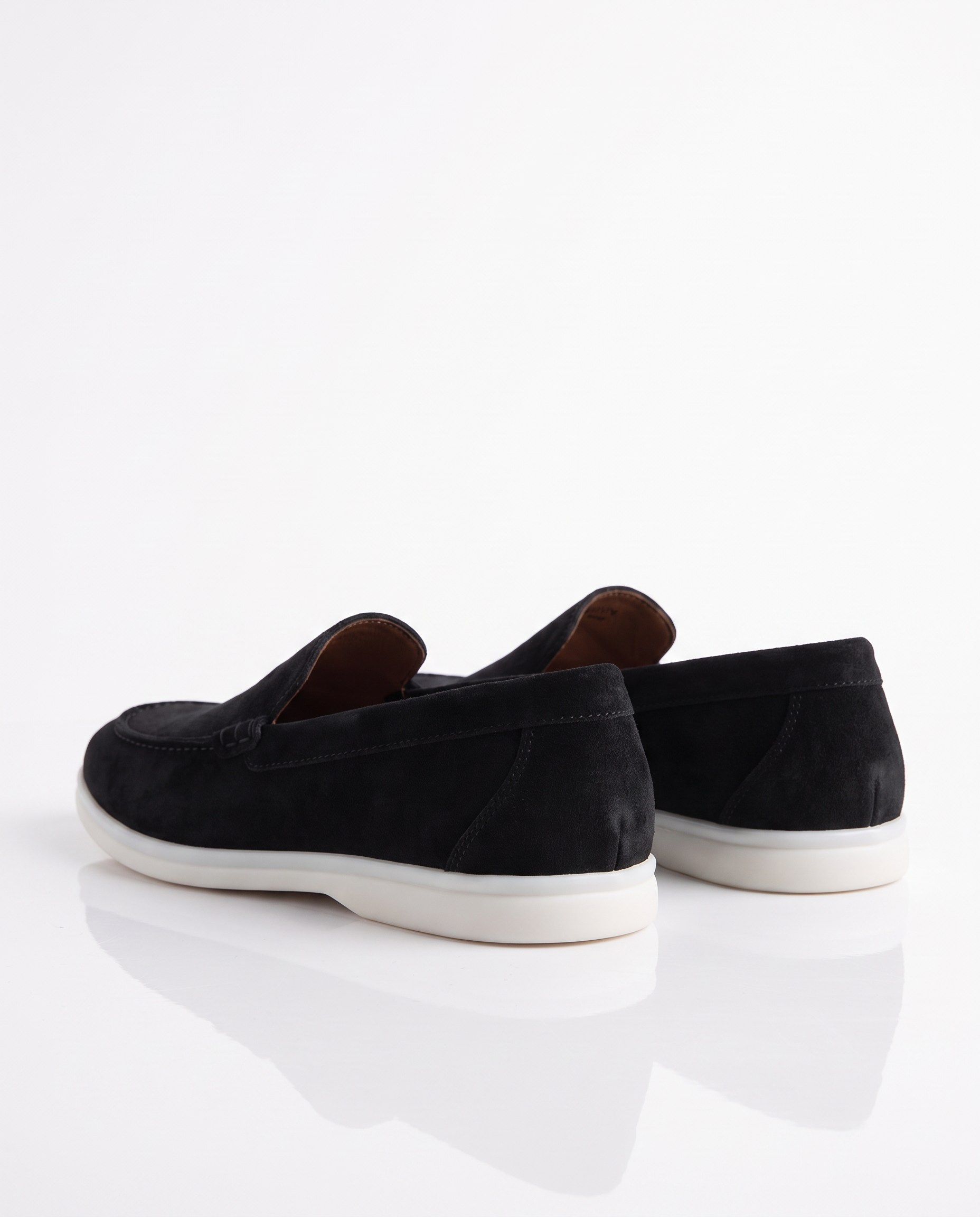 Monk Loafer Shoes Black  Süet