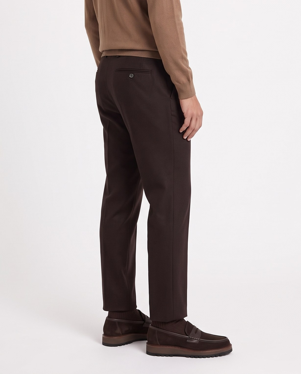 Alessa Slim Fit Pantolon Kahverengi