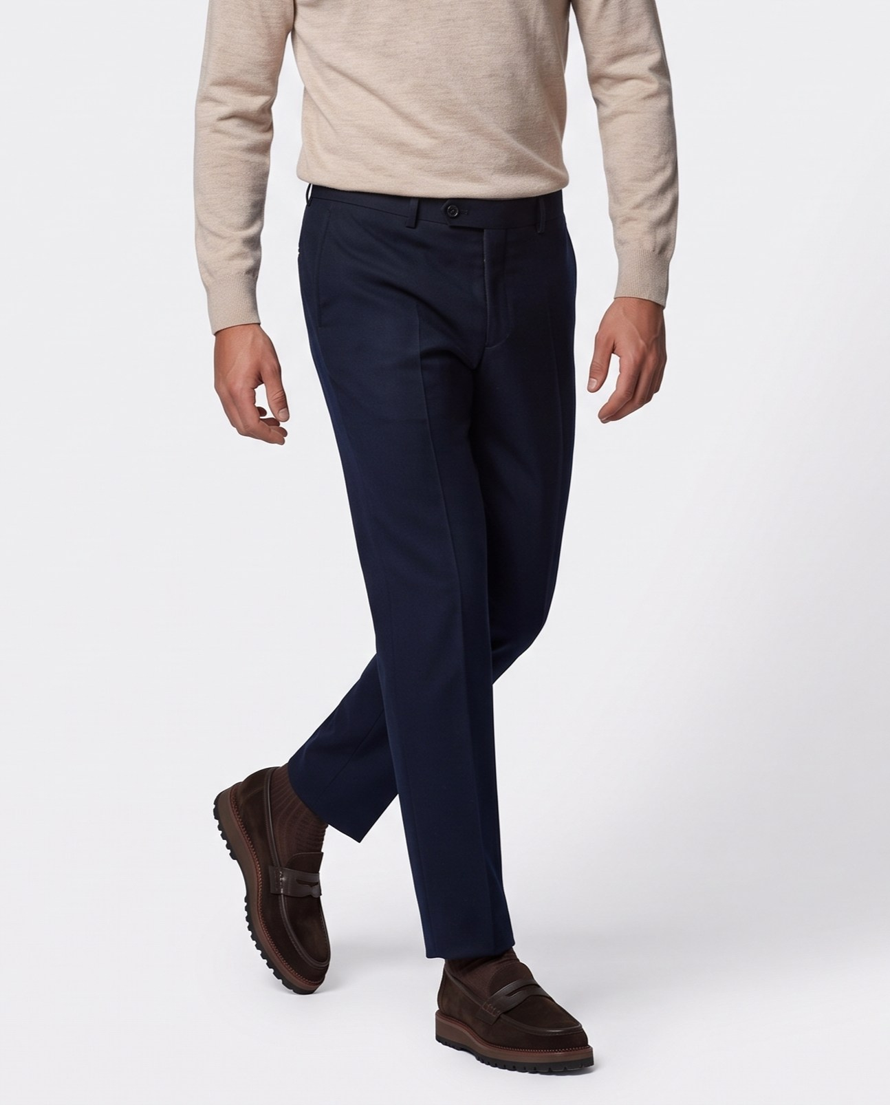 Alessa Slim Fit Pantolon Lacivert