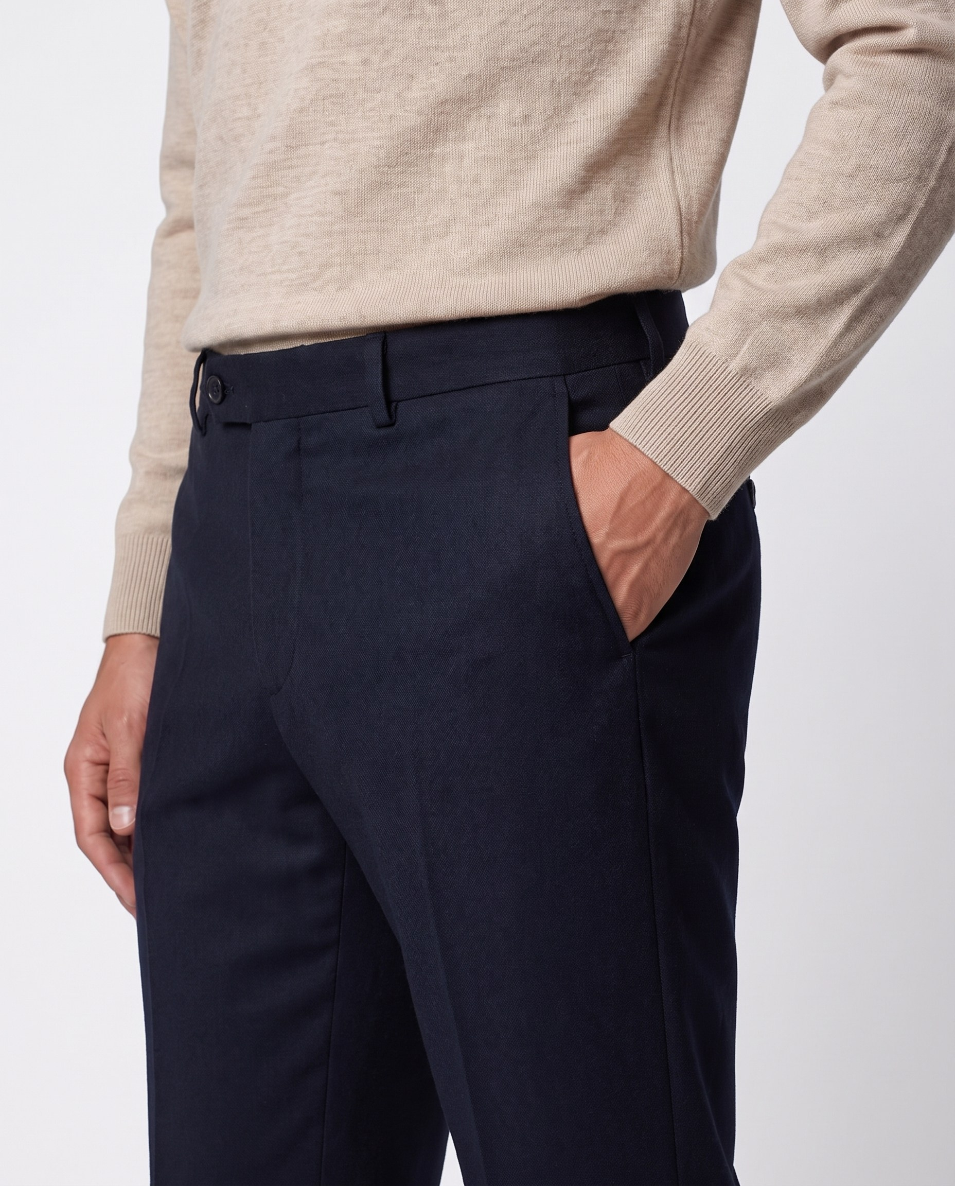 Alessa Slim Fit Pantolon Lacivert