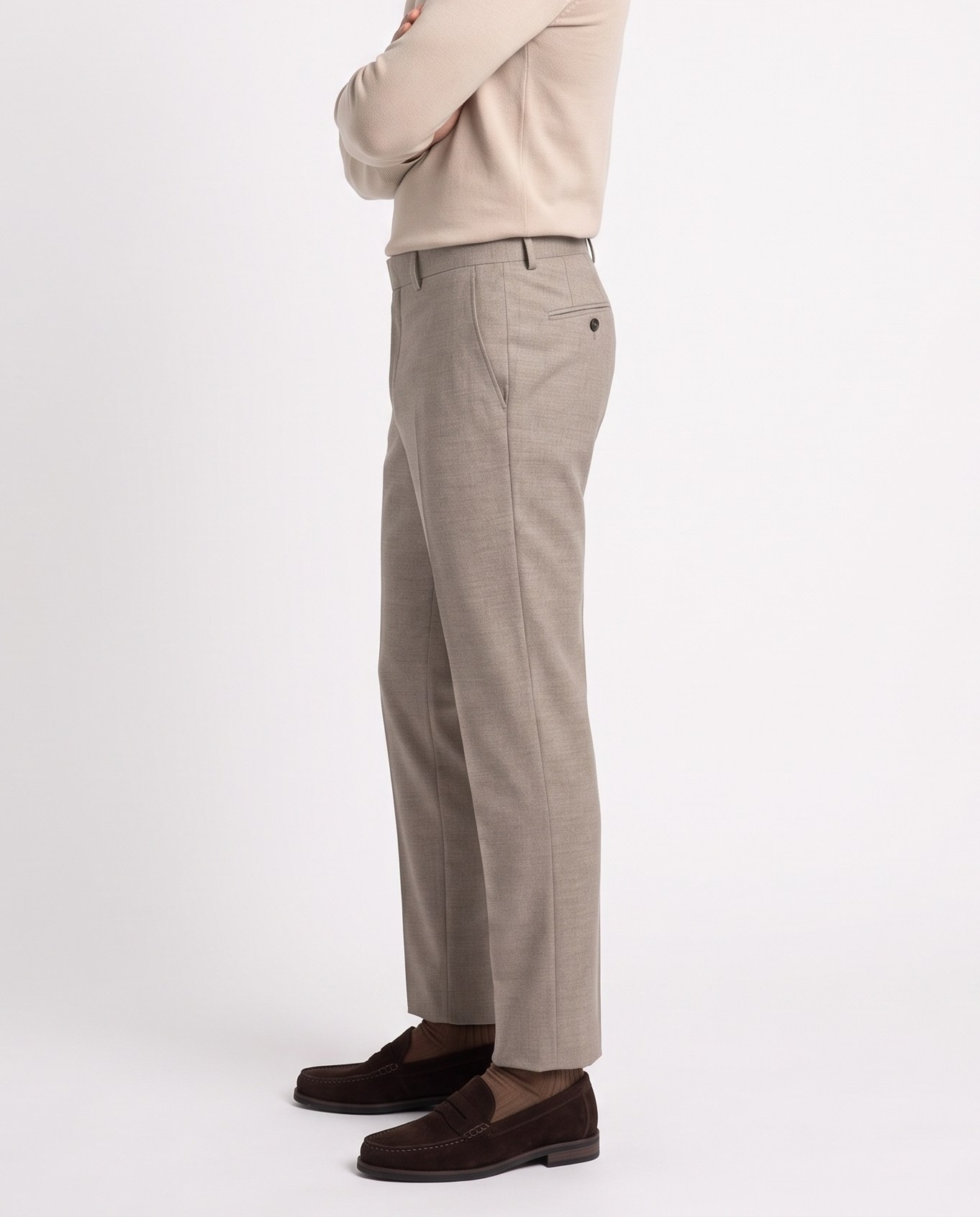 Alessa Slim Fit Pantolon Bej