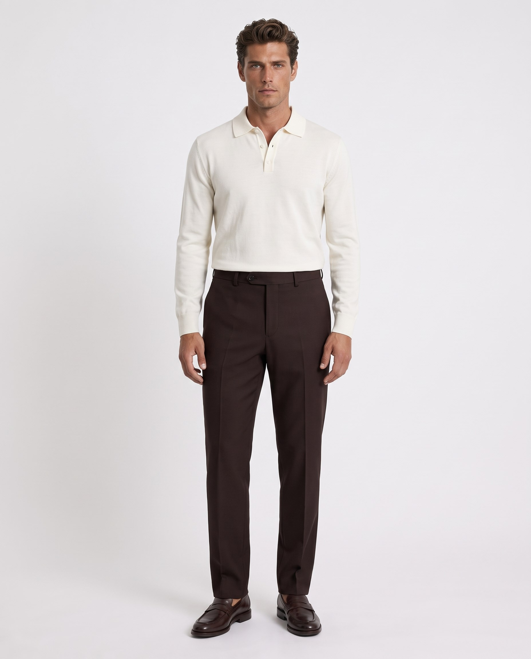 Sante Slim Fit Pantolon Kahverengi