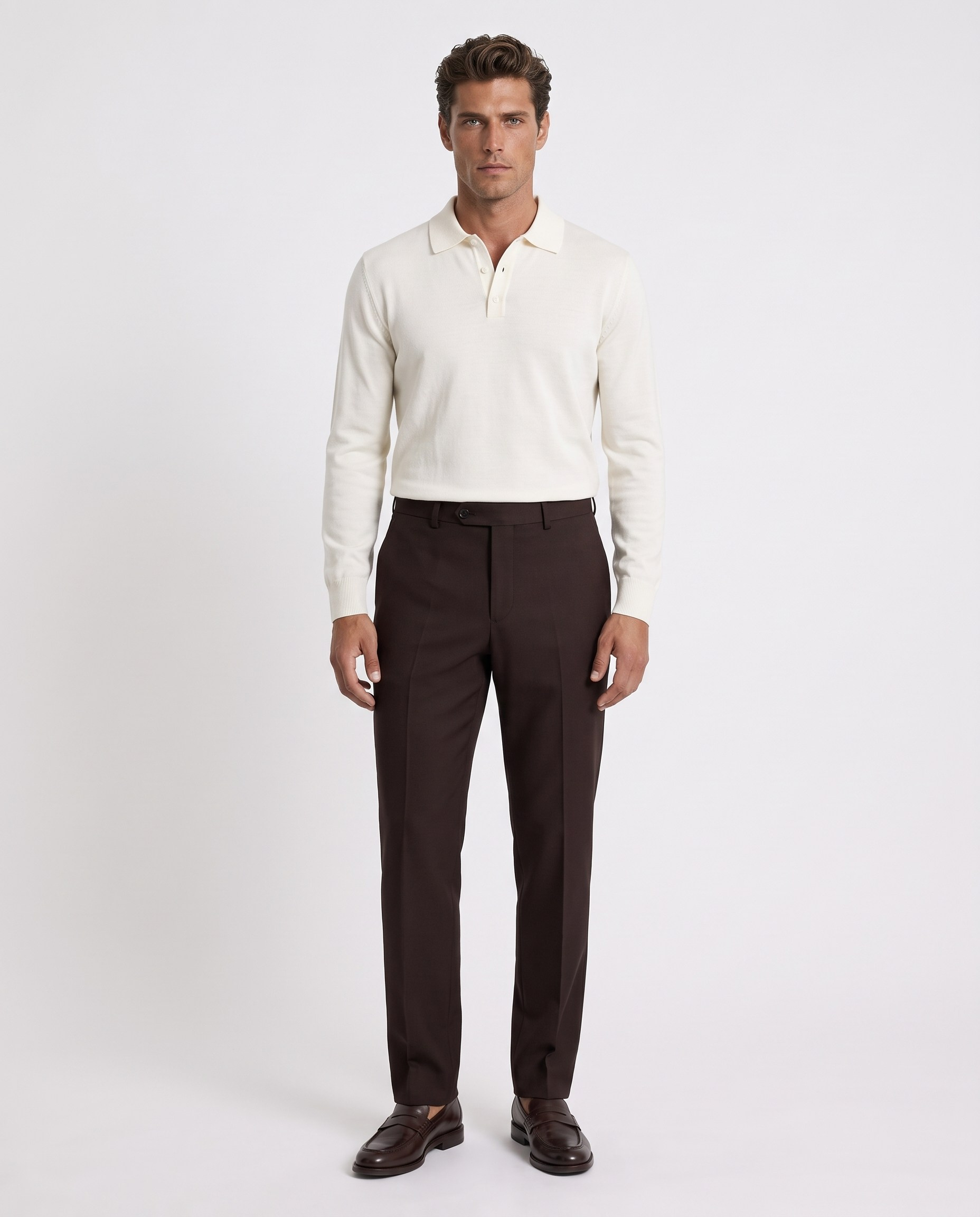 Sante Slim Fit Pantolon Kahverengi